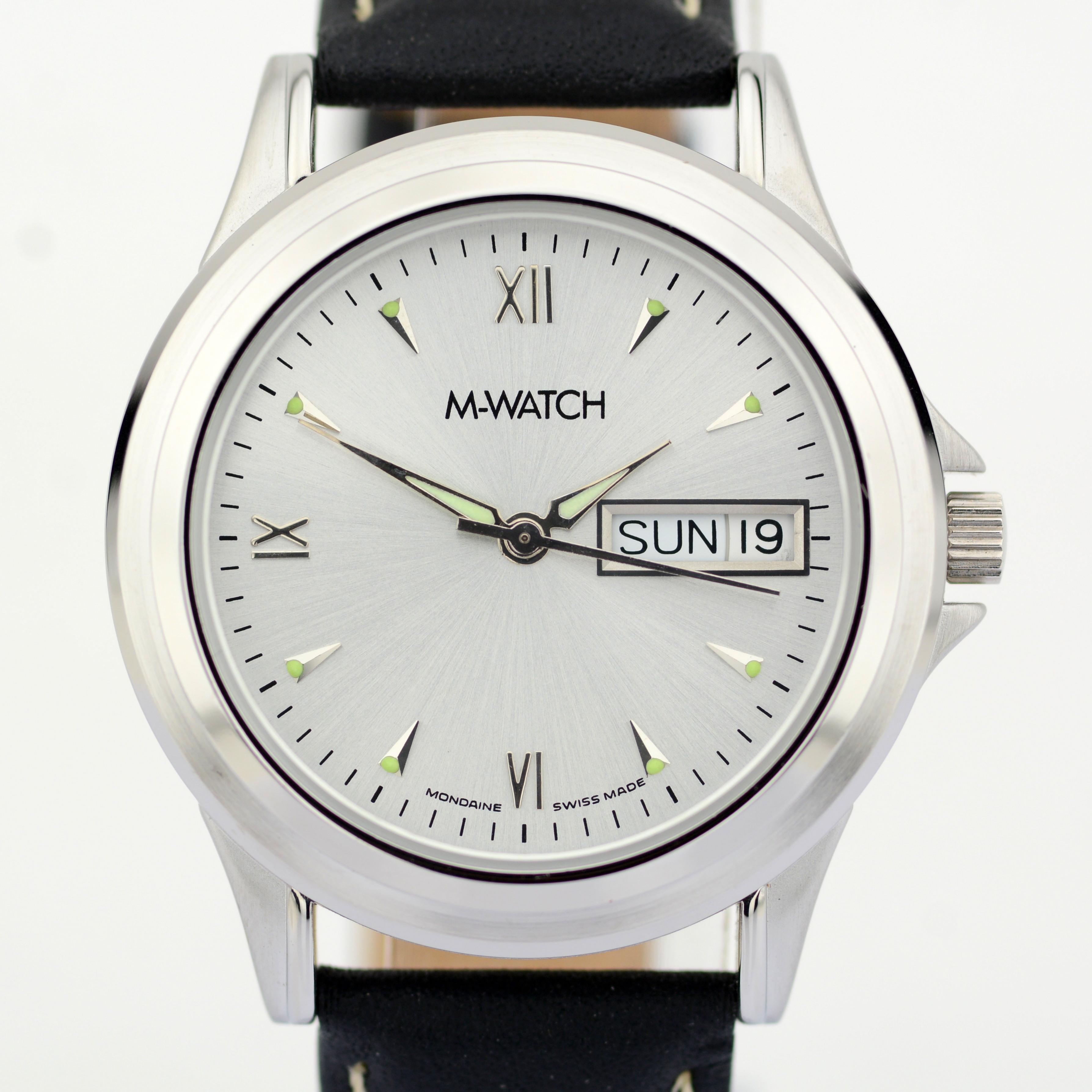 Mondaine / M-Watch Day-Date - (Unworn) Gentlmen's Brass Wrist Watch