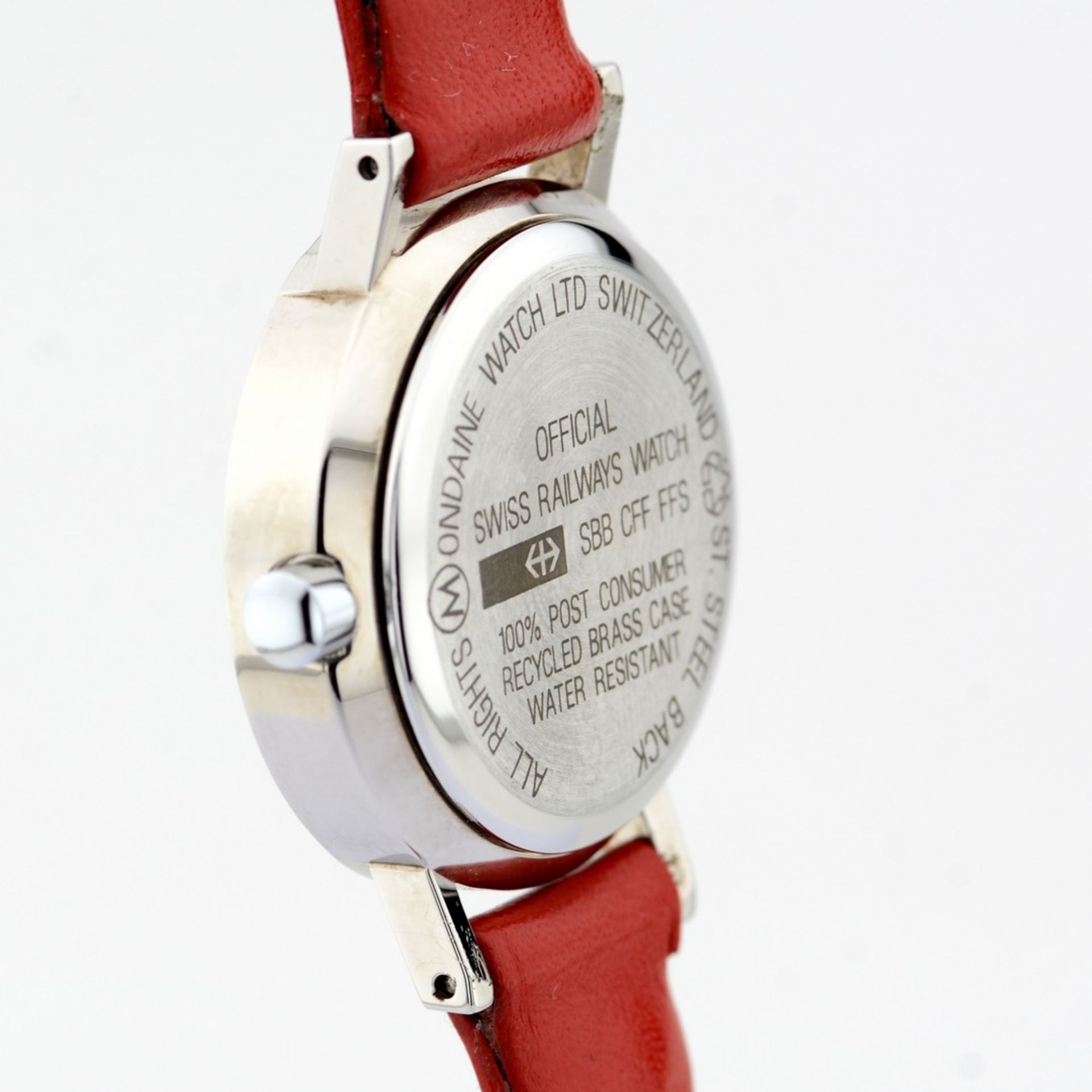 Mondaine / SBB CFF FFS Ecoquartz Official Swiss Railway Watch - (Unworn) Leather / Lady's - Image 6 of 7