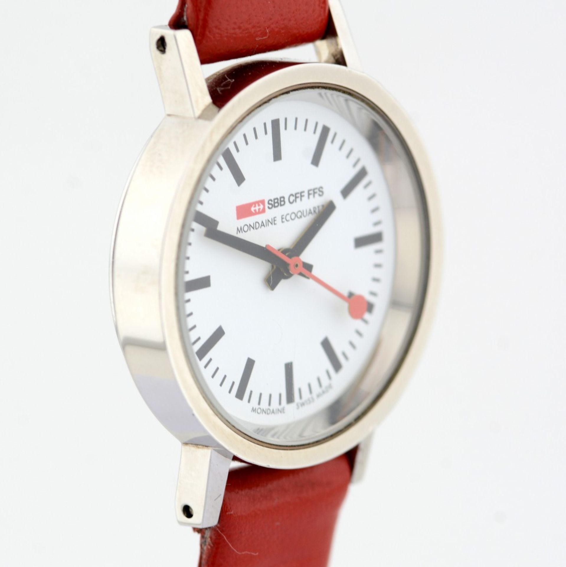 Mondaine / SBB CFF FFS Ecoquartz Official Swiss Railway Watch - (Unworn) Leather / Lady's - Image 5 of 7