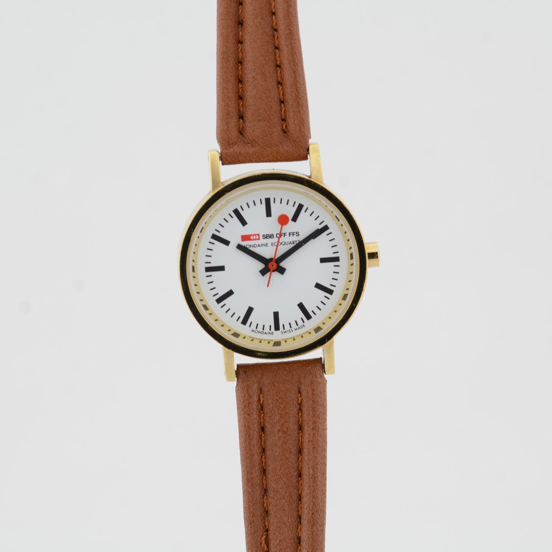 Mondaine / SBB CFF FFS Ecoquartz Official Swiss Railways Watch - (Unworn) Leather / Lady's - Image 2 of 6