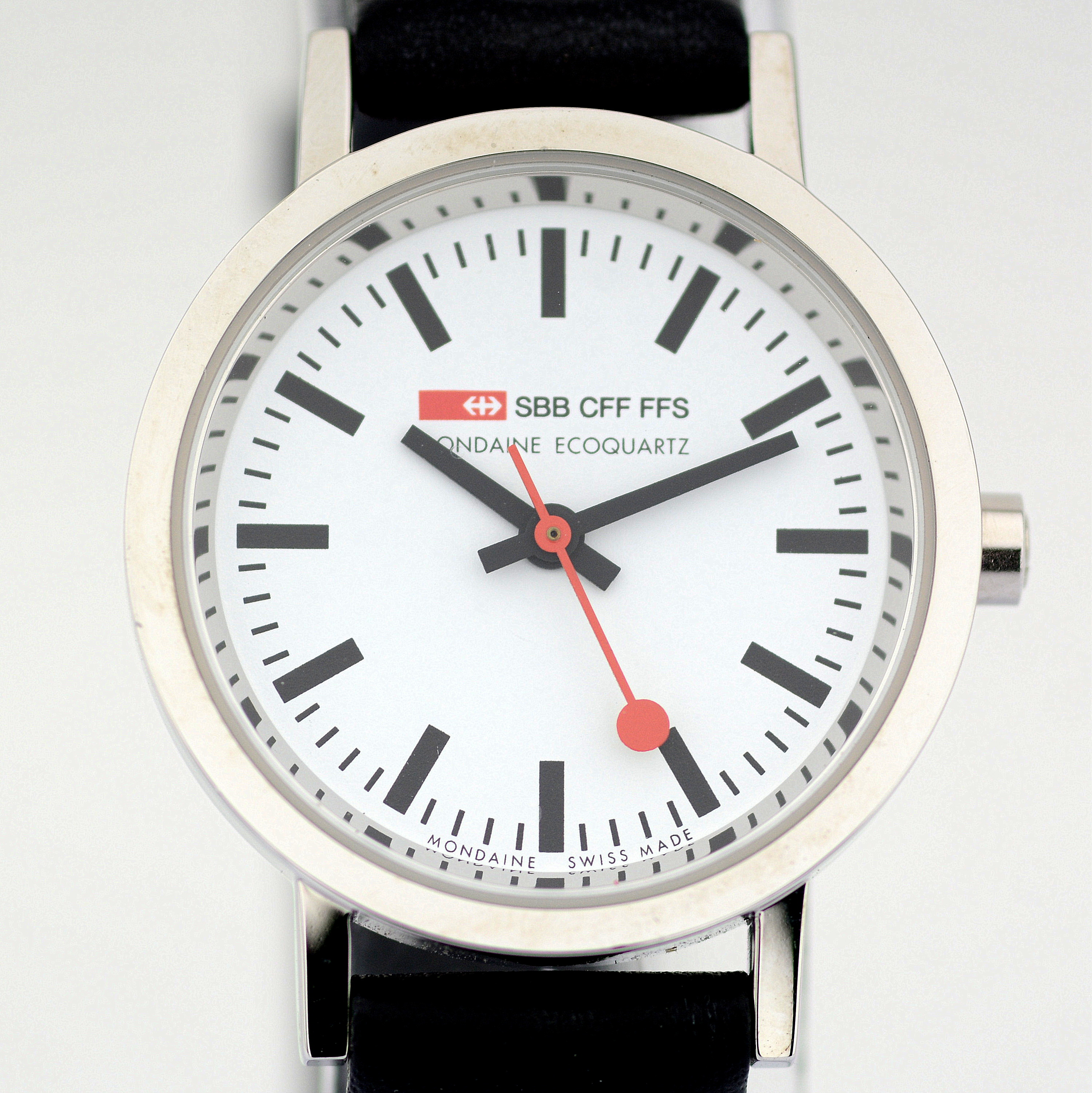 Mondaine / SBB CFF FFS Official Swiss Railway Watch - (Unworn) Leather / Unisex