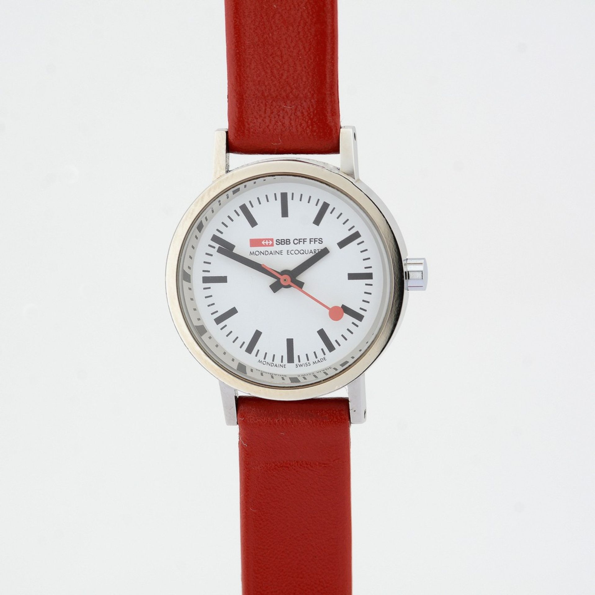 Mondaine / SBB CFF FFS Ecoquartz Official Swiss Railway Watch - (Unworn) Leather / Lady's - Image 3 of 7