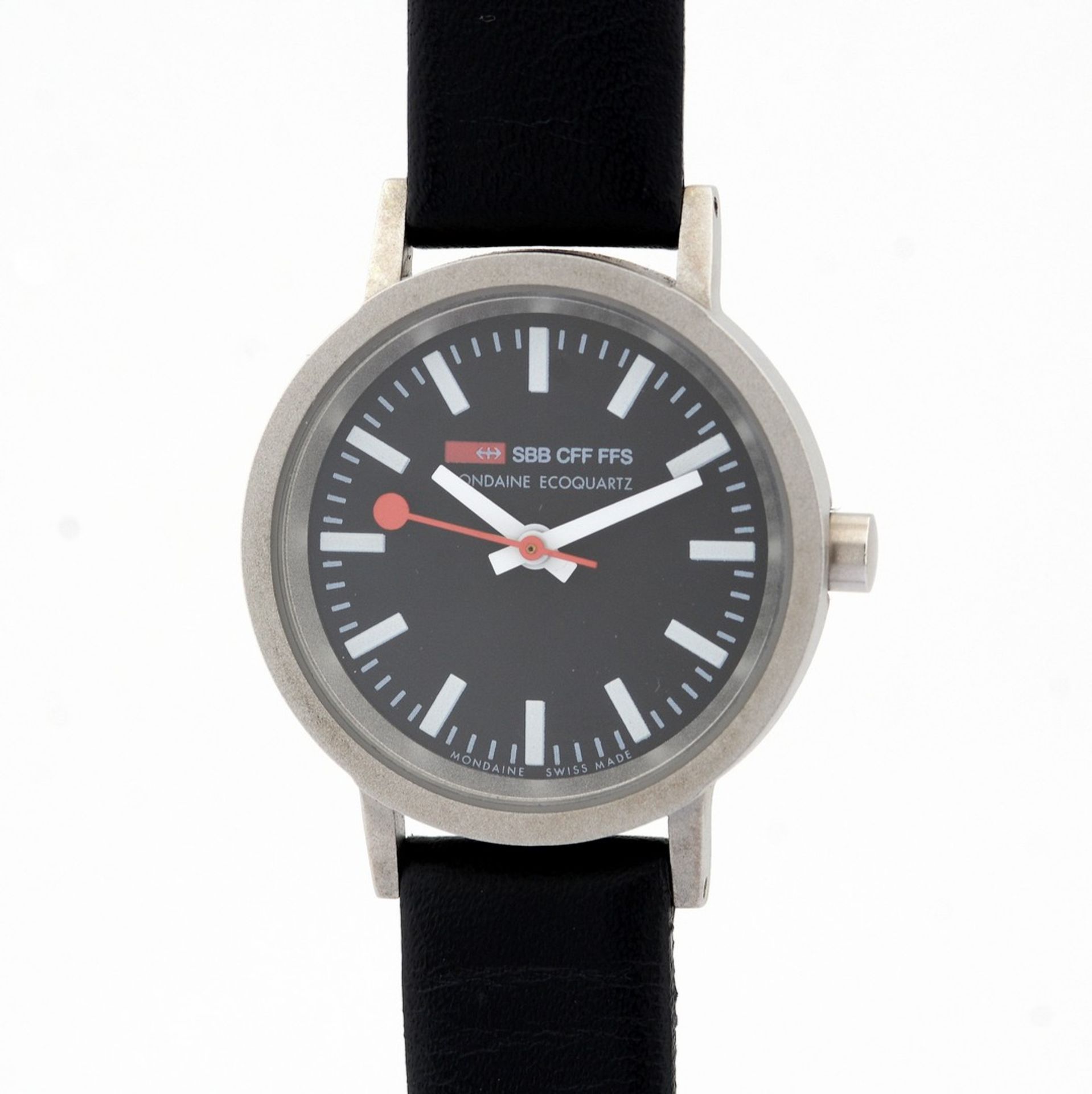 Mondaine / SBB CFF FFS Official Swiss Railways Watch - (Unworn) Leather / Lady's - Image 3 of 6