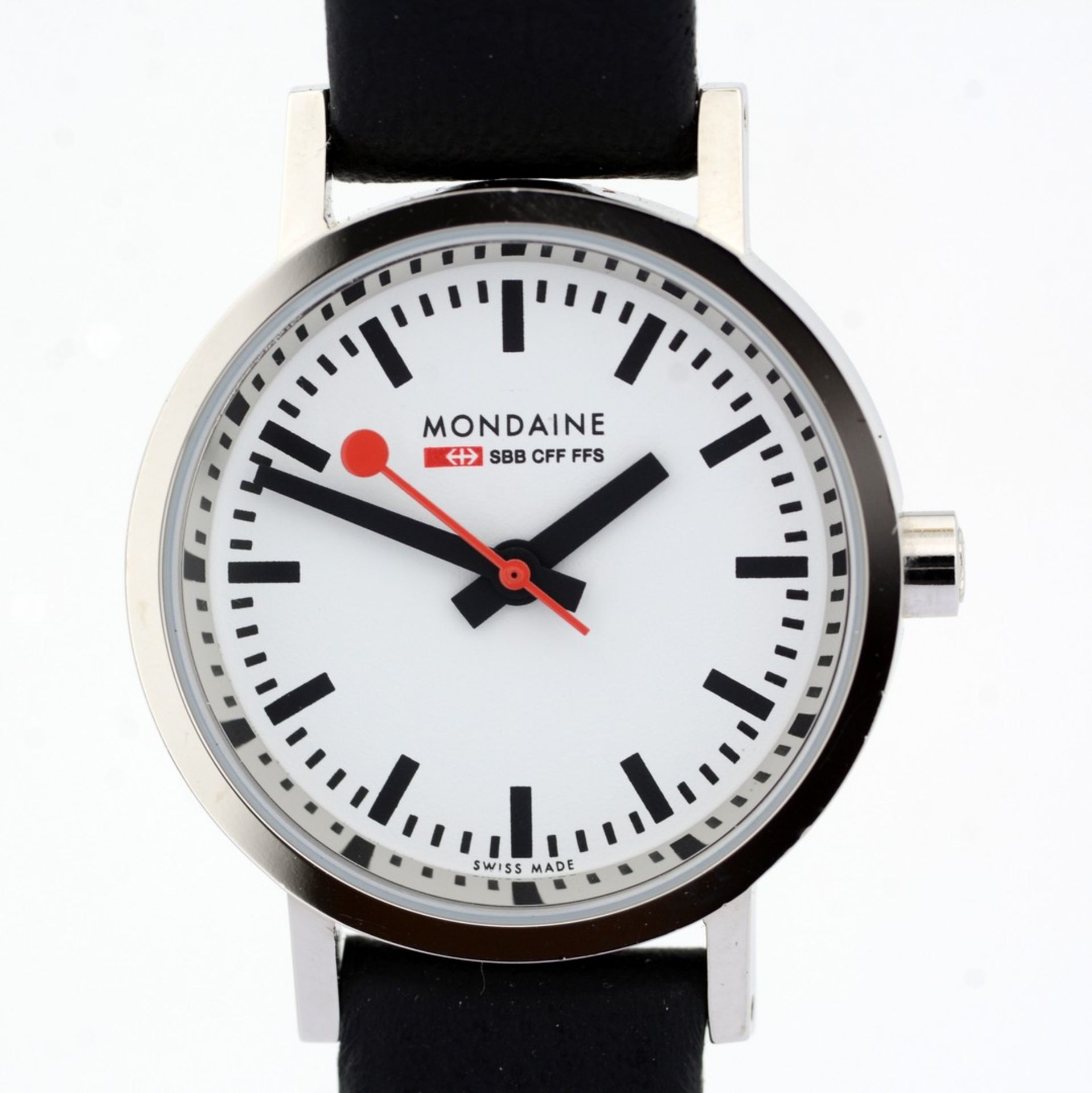 Mondaine / SBB CFF FFS Ecoquartz Official Swiss Railway Watch - (Unworn) Leather / Lady's