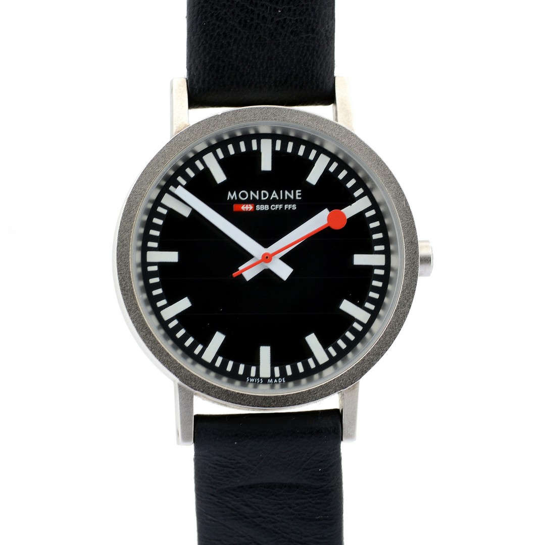 Mondaine / SBB CFF FFS Solar Official Swiss Railway Watch - (Unworn) Leather / Unisex - Image 2 of 7