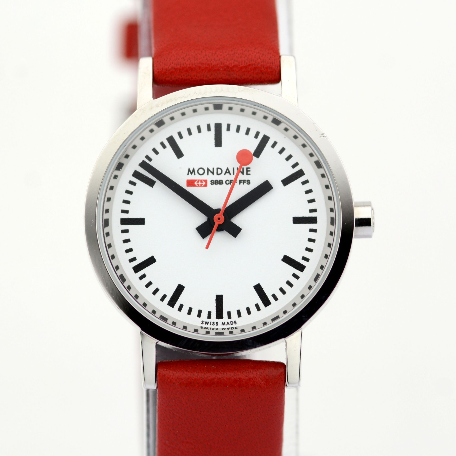 Mondaine / SBB CFF FFS Ecoquartz Official Swiss Railway Watch - (Unworn) Leather / Lady's - Image 5 of 9