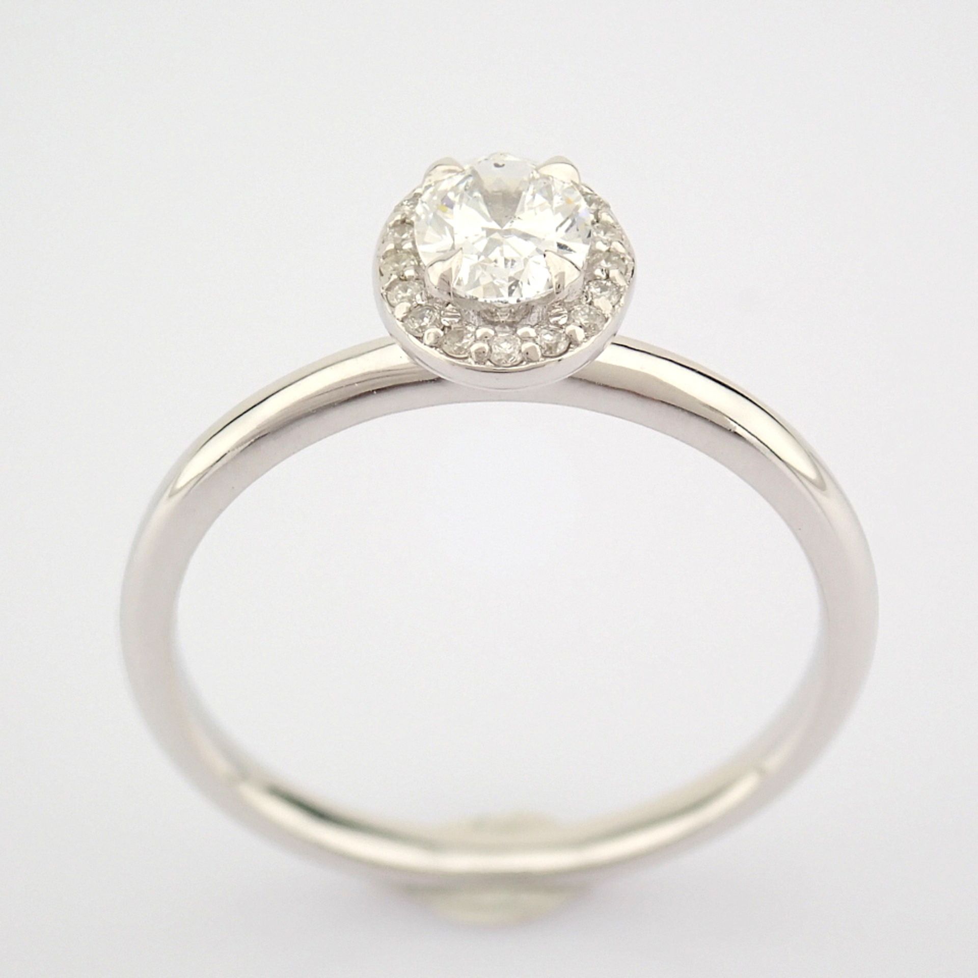 Certificated 14K White Gold Diamond Ring (Total 0.47 ct Stone) - Image 2 of 8