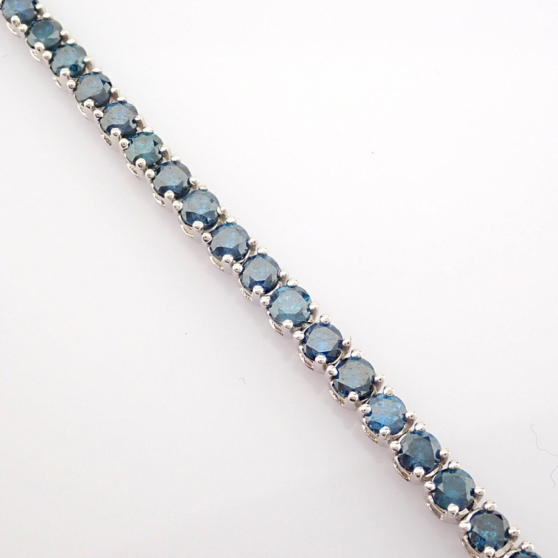 Certificated 14K White Gold Diamond Bracelet (Total 3.3 ct Stone) - Image 5 of 7