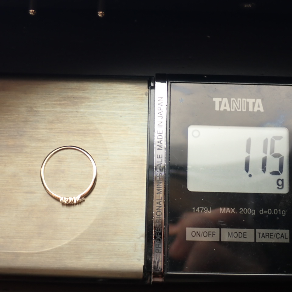 Certificated 14K Rose/Pink Gold Baguette Diamond & Diamond Ring (Total 0.07 ct Stone) - Image 2 of 10