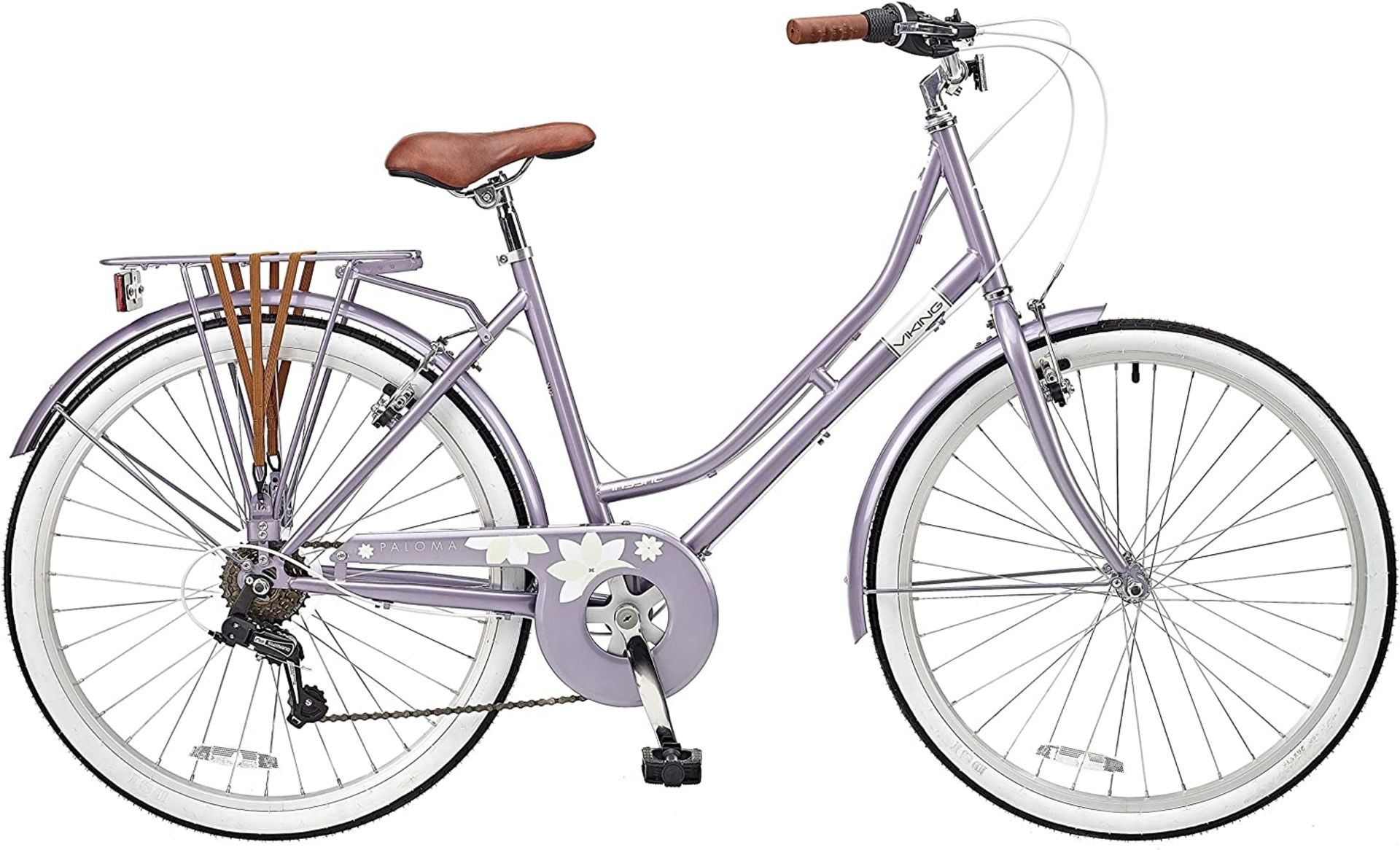 Viking Paloma Ladies Traditional Dutch Bike 26" Wheel Lavender. RRP £289.00. Heritage Dutch style