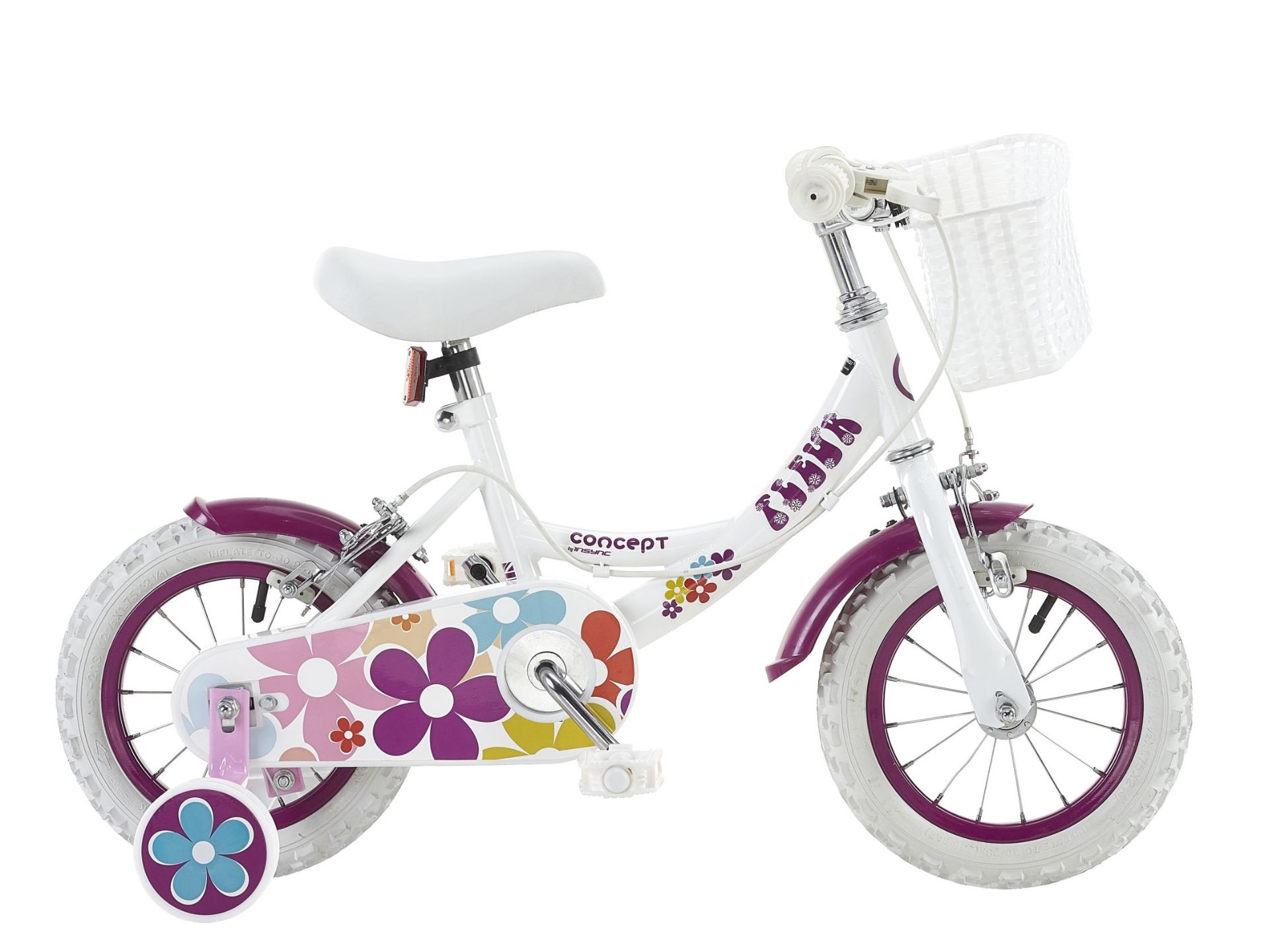 Insync Fleur 12" Wheel Girls Bicycle. RRP £149.00. A colourful bike, sure to get your little one