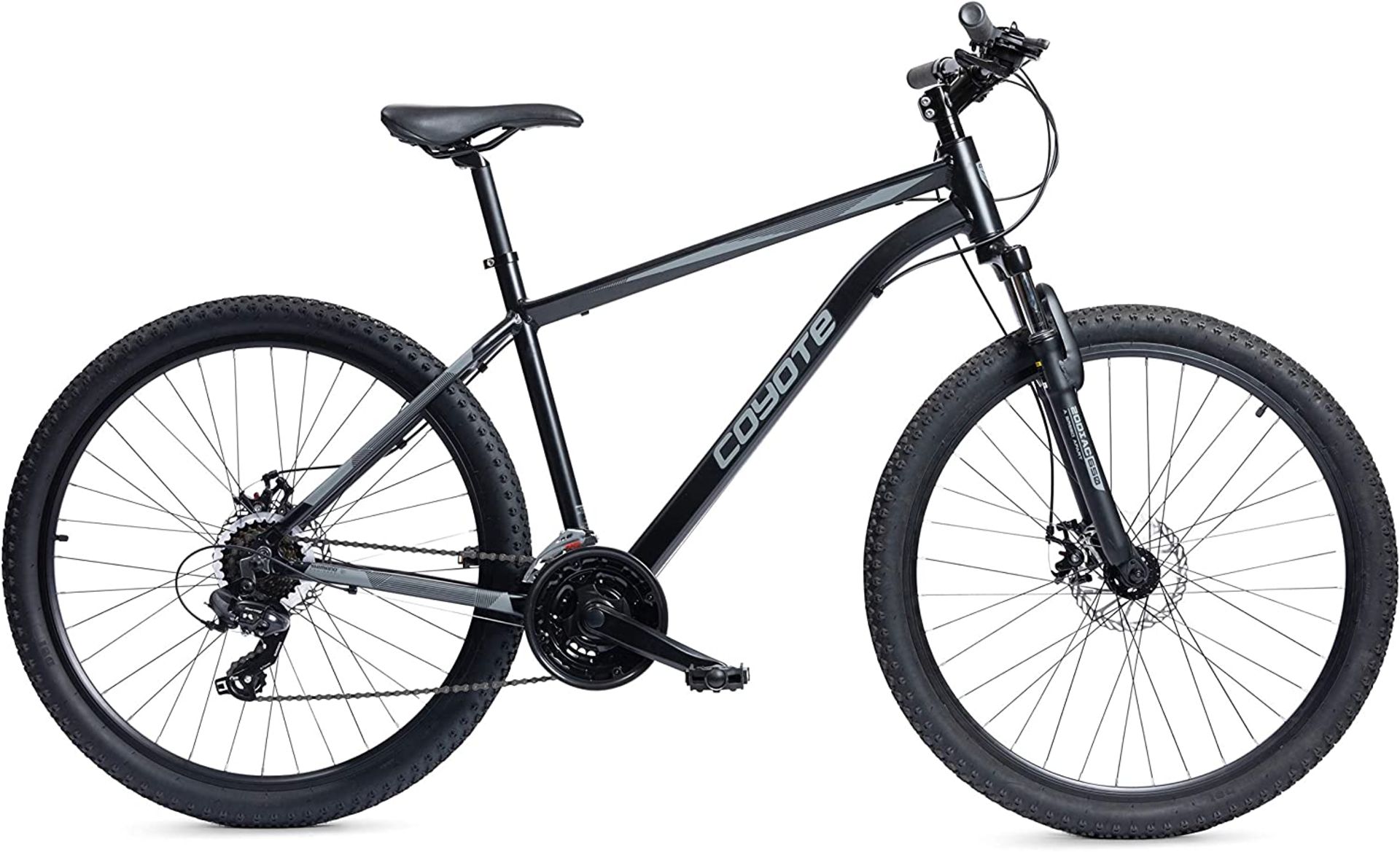 Coyote Origin 22" 700c 18Spd. RRP £375.00. Equipped with 18 speed Shimano gearing to minimise the