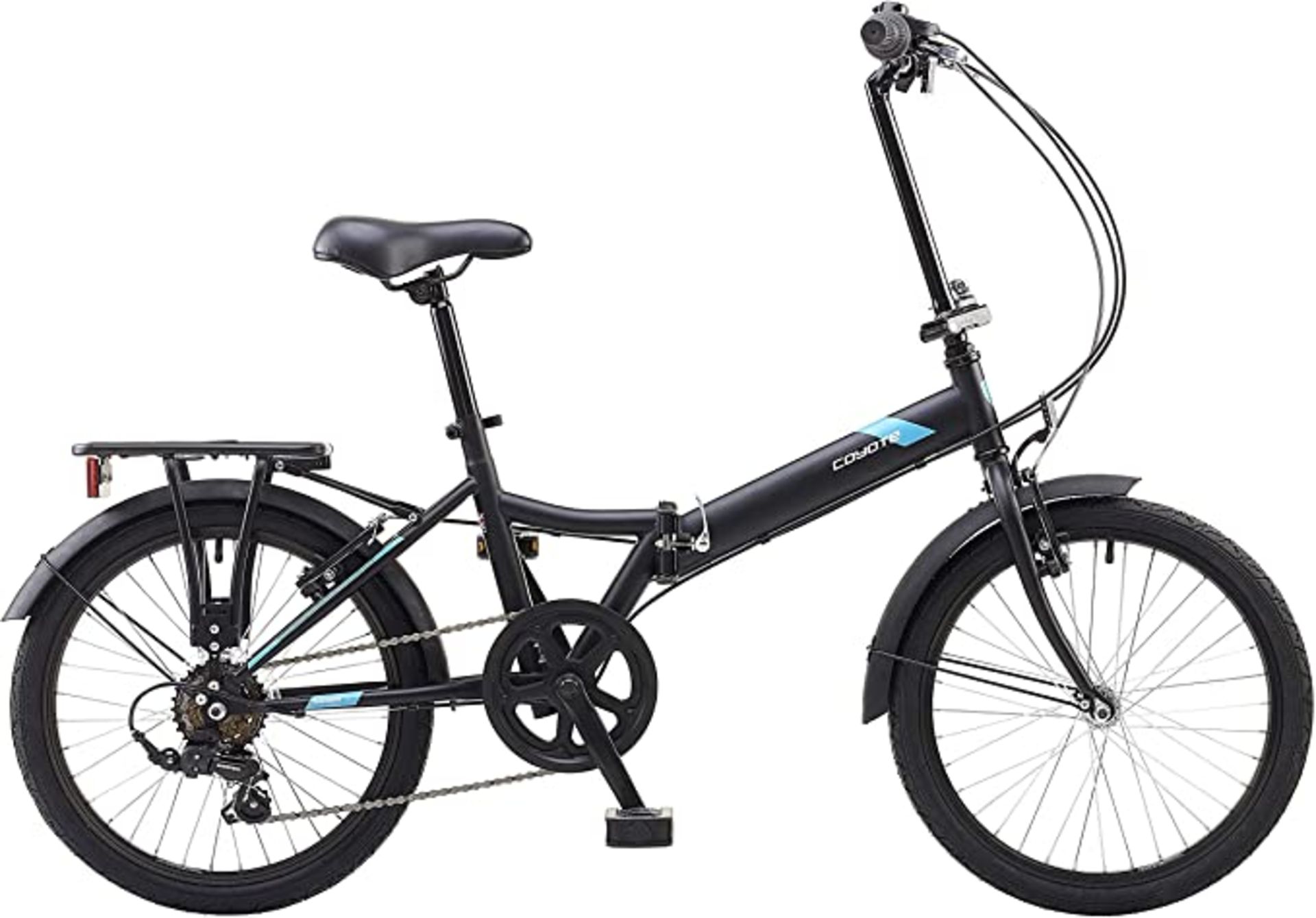 Coyote Swift 20" Unisex Folding Bike Matt Black. RRP £395.00. The Swift is built around a sturdy