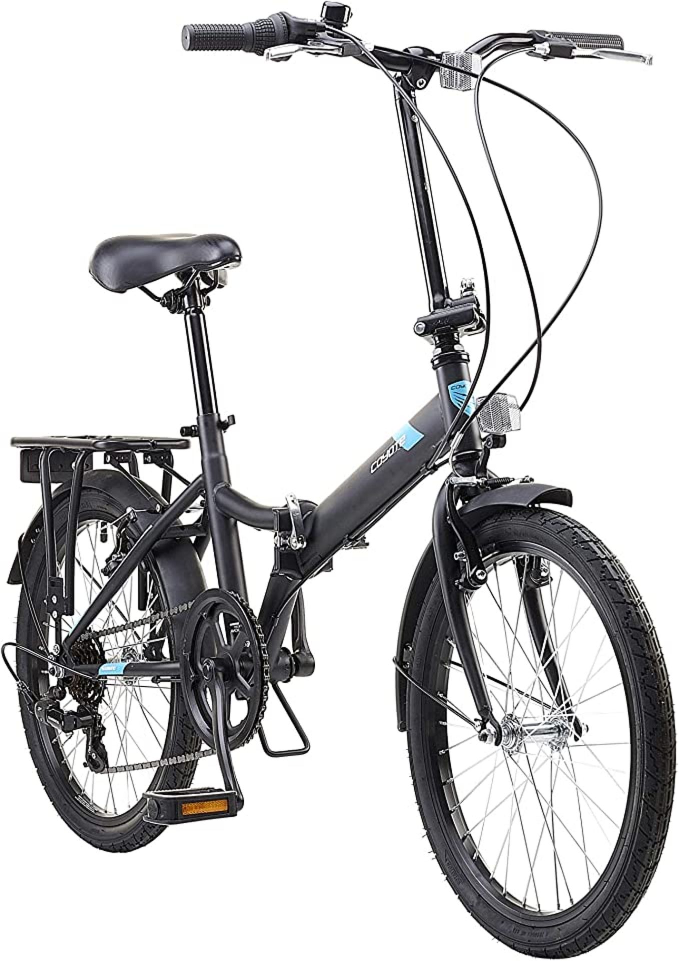 Coyote Swift 20" Unisex Folding Bike Matt Black. RRP £395.00. The Swift is built around a sturdy - Image 2 of 2