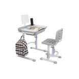 NEW BOXED Height Adjustable Kids Study Desk Chair Set with Drawer & Tilted Desktop. RRP £149.99.