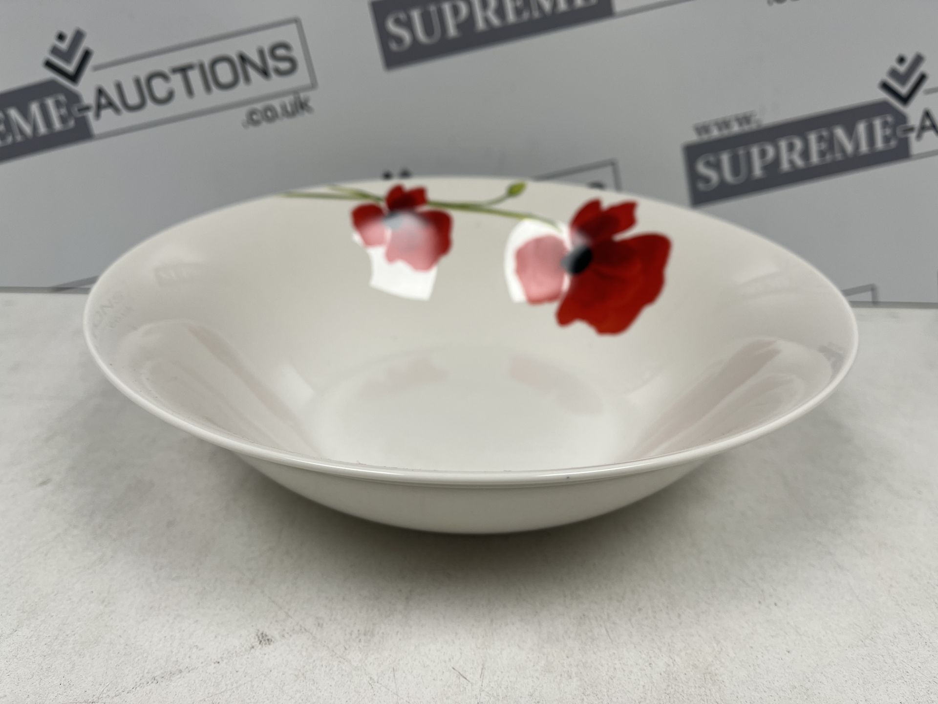 24 X BRAND NEW POPPY PATTERN 12 INCH PASTA BOWLS AM43