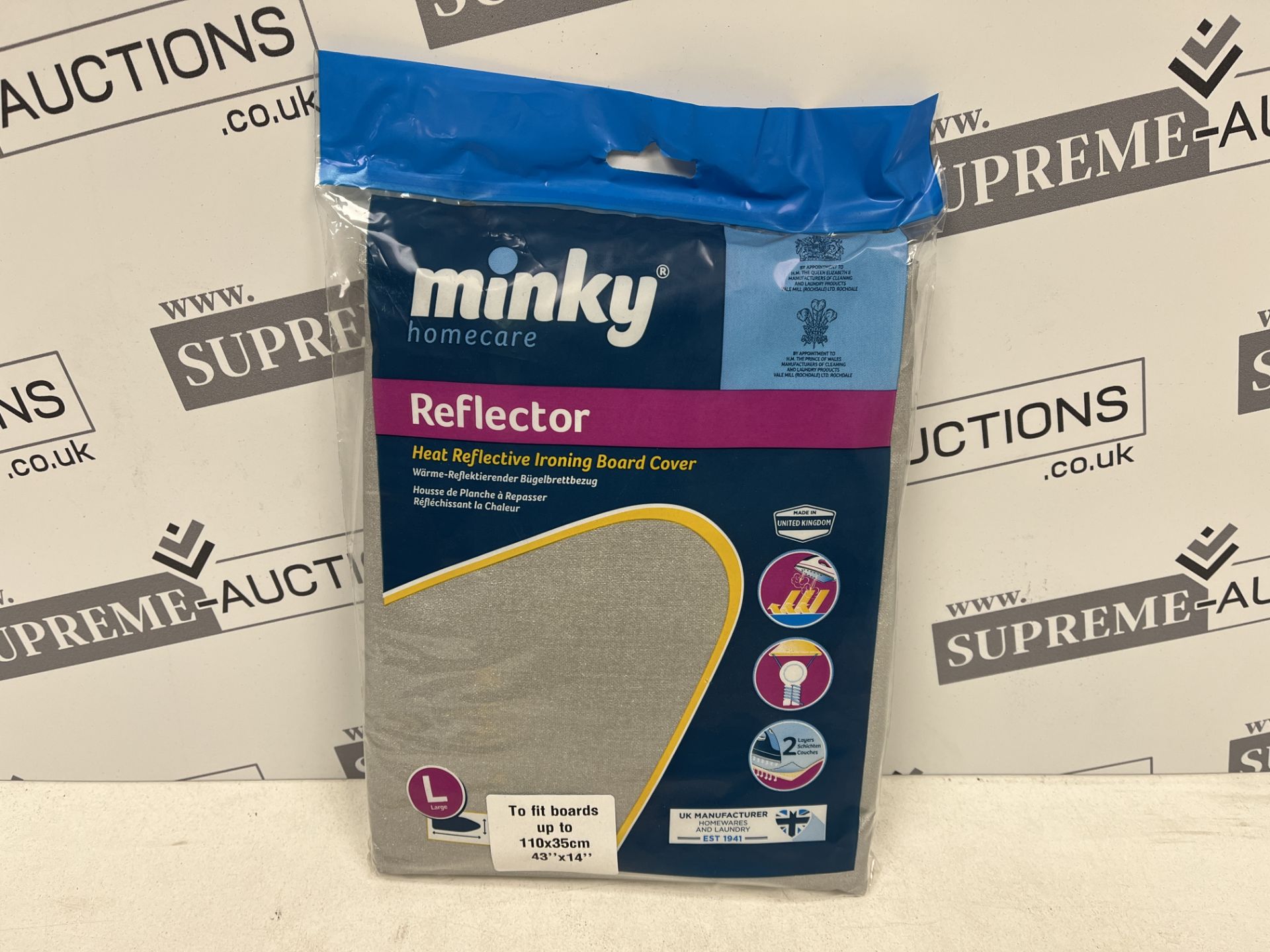 50 X BRAND NEW MINKY REFLECTOR IRONING BOARD COVERS R18-4