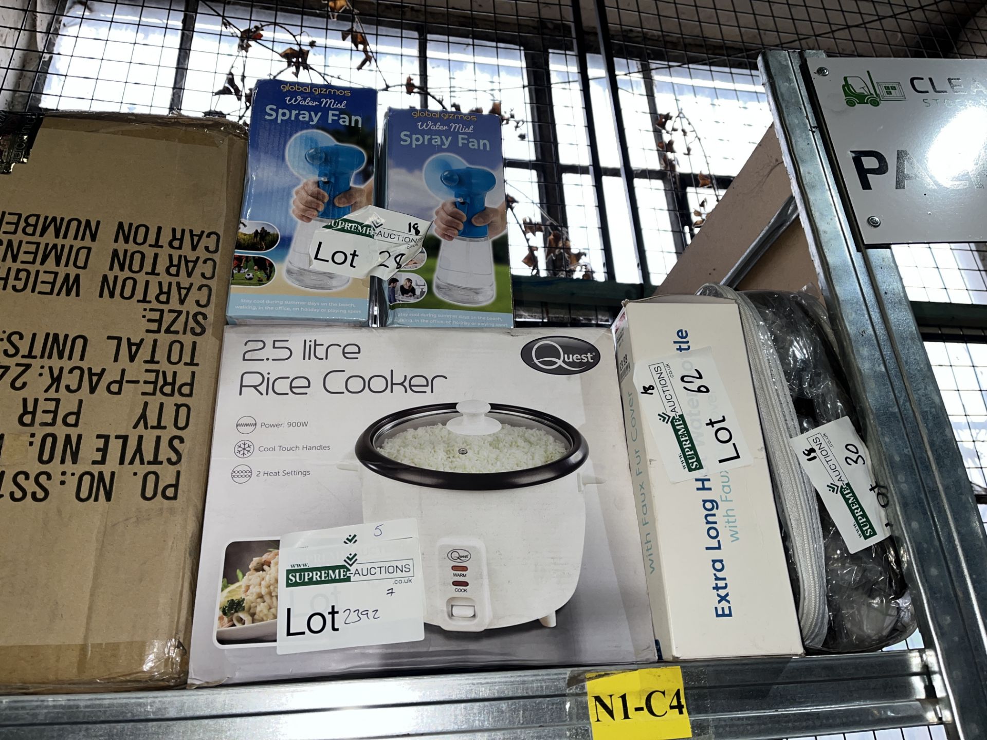 MIXED LOT INCLUDING RICE COOKER, SPRAY FANS ETC BW