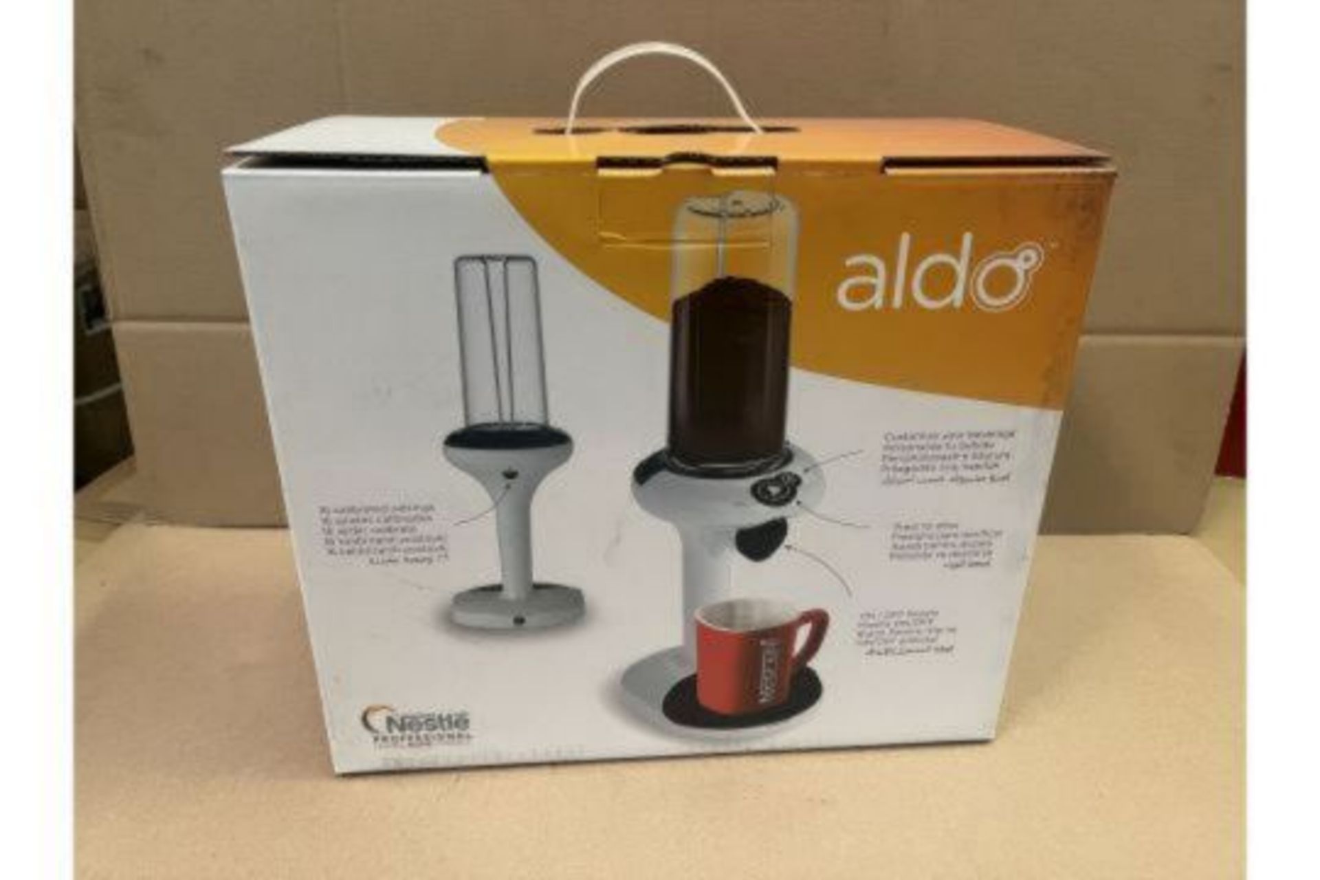 TRADE LOT 10 X BRAND NEW NESTLE ALDO COFFEE POWDER DOSING MACHINES, 16 SETTINGS STYLISH DESIGN S1P