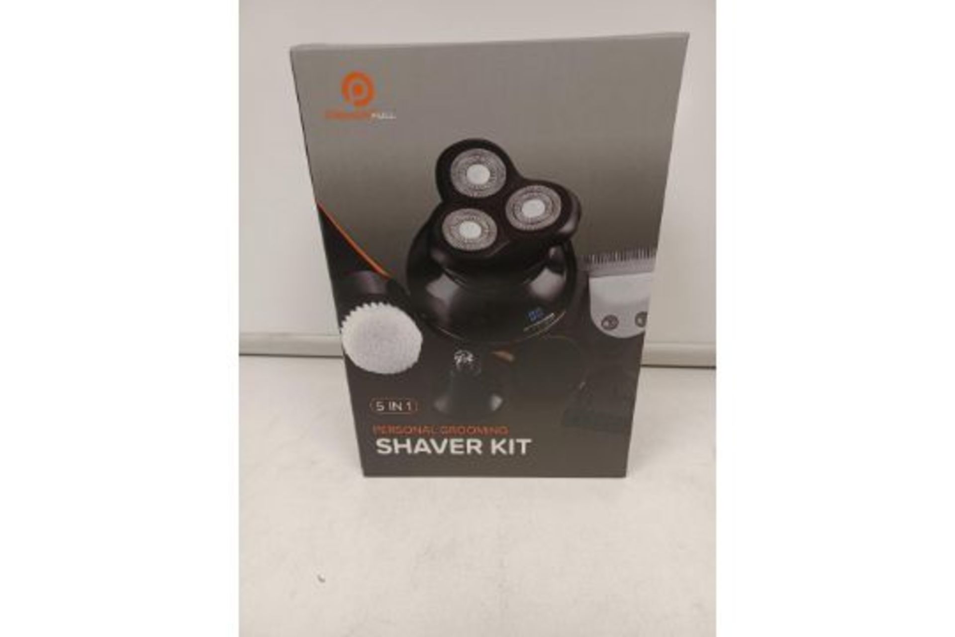 2 X NEW BOXED POWERFUL 5 IN 1 PERSONAL GROOMING SHAVER KITS. WATERPROOF. DIGITAL DISPLAY. (OFC)