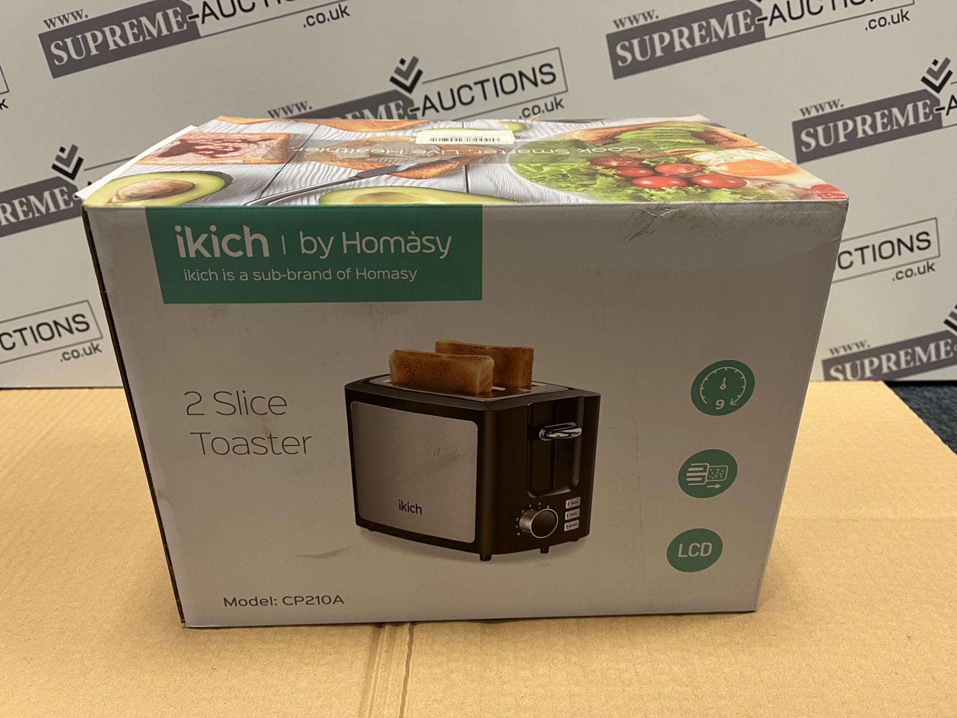 4 X HOMASY IKICH 2 SLICE TOASTERS EBR