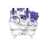 8 X NEW PACKAGED BODY & EARTH Lavender & Honey Spa Bathtub Set. (AMABE-3-1) Contents: This bath