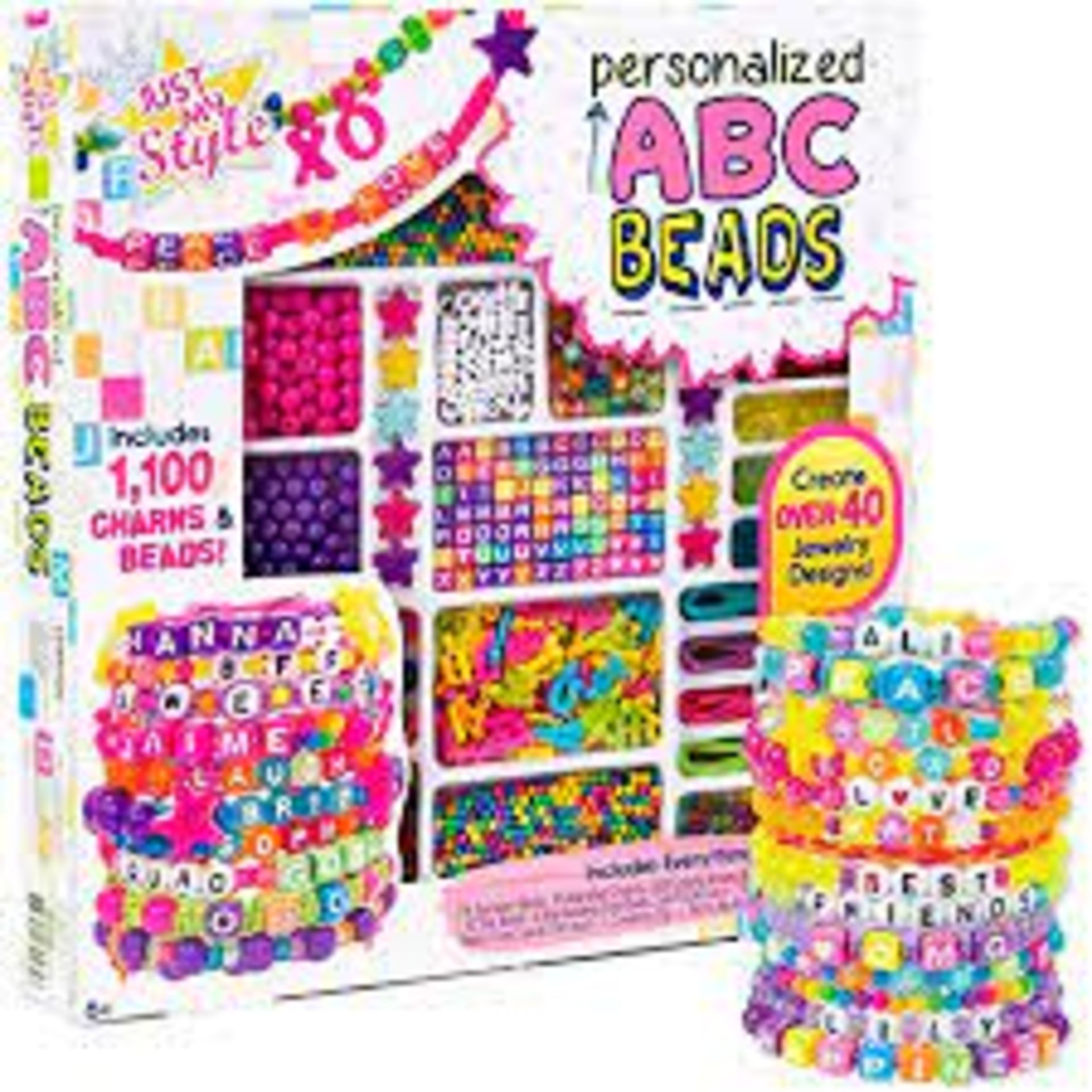 36 X BRAND NEW JUST MY STYLE ABC BEAD BARCELET KITS R16-12