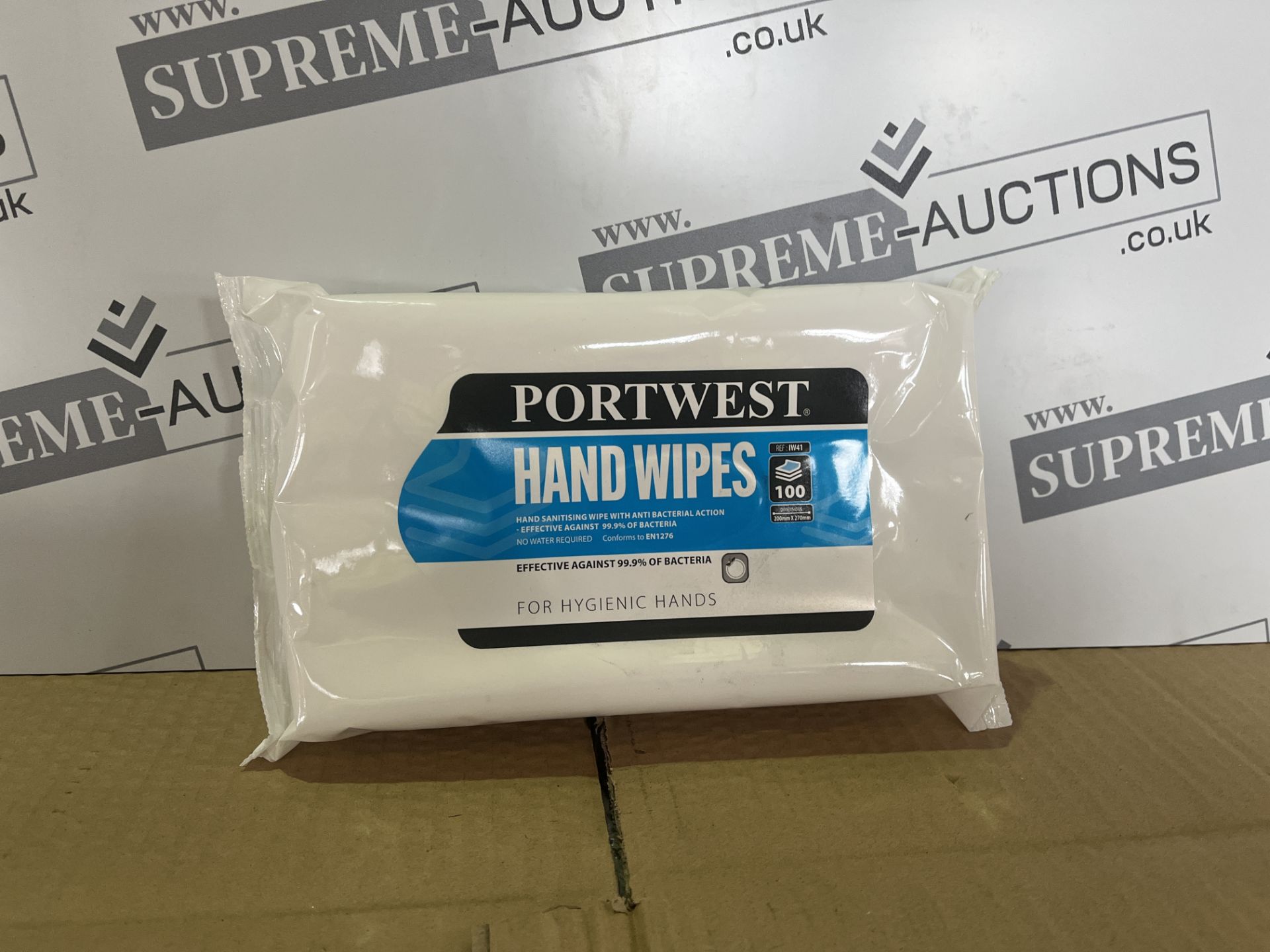 96 X BRAND NEW PACKS OF 100 PORTWEST HAND WIPES R16-13