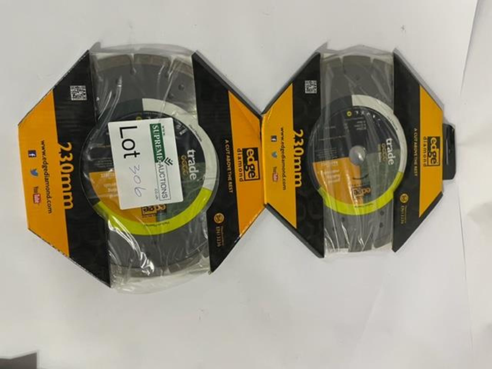 2 NEW 230MM DIAMOND BLADES