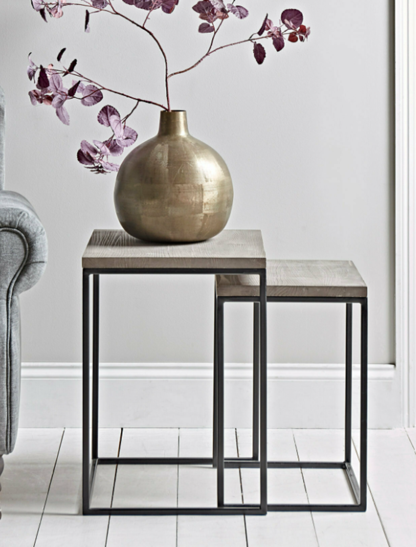 Cox & Cox Havana Nesting Tables. RRP £495.00. An easy update to your space, this contemporary