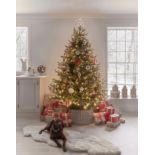Cox & Cox 7ft Pre-Lit Aspen Mountain Spruce Christmas Tree. RRP £675.00. The perfect centrepiece for