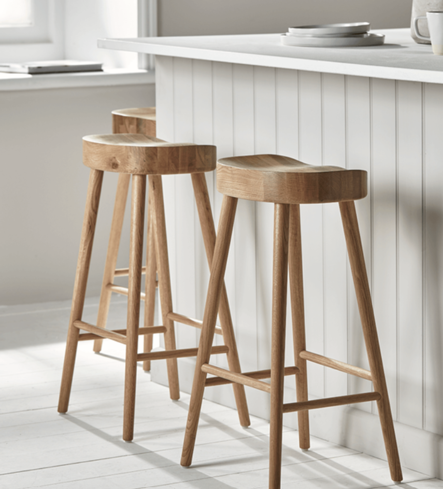 Weathered Oak Counter Stool - Natural. RRP £325.00. Our stool has been designed to be the perfect