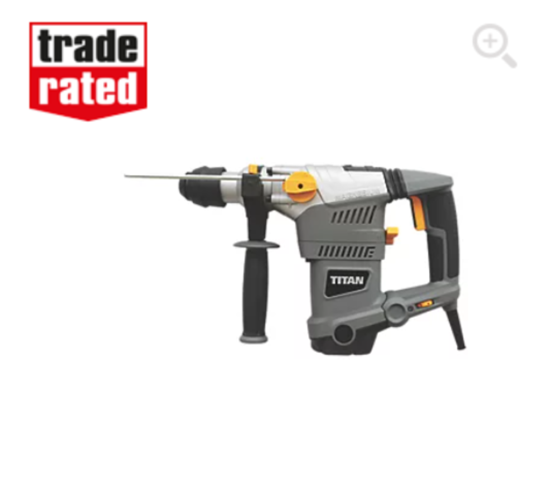 TITAN TTB653SDS 5.9KG ELECTRIC SDS PLUS DRILL 230-240V WITH CARRY CASE - PCK4