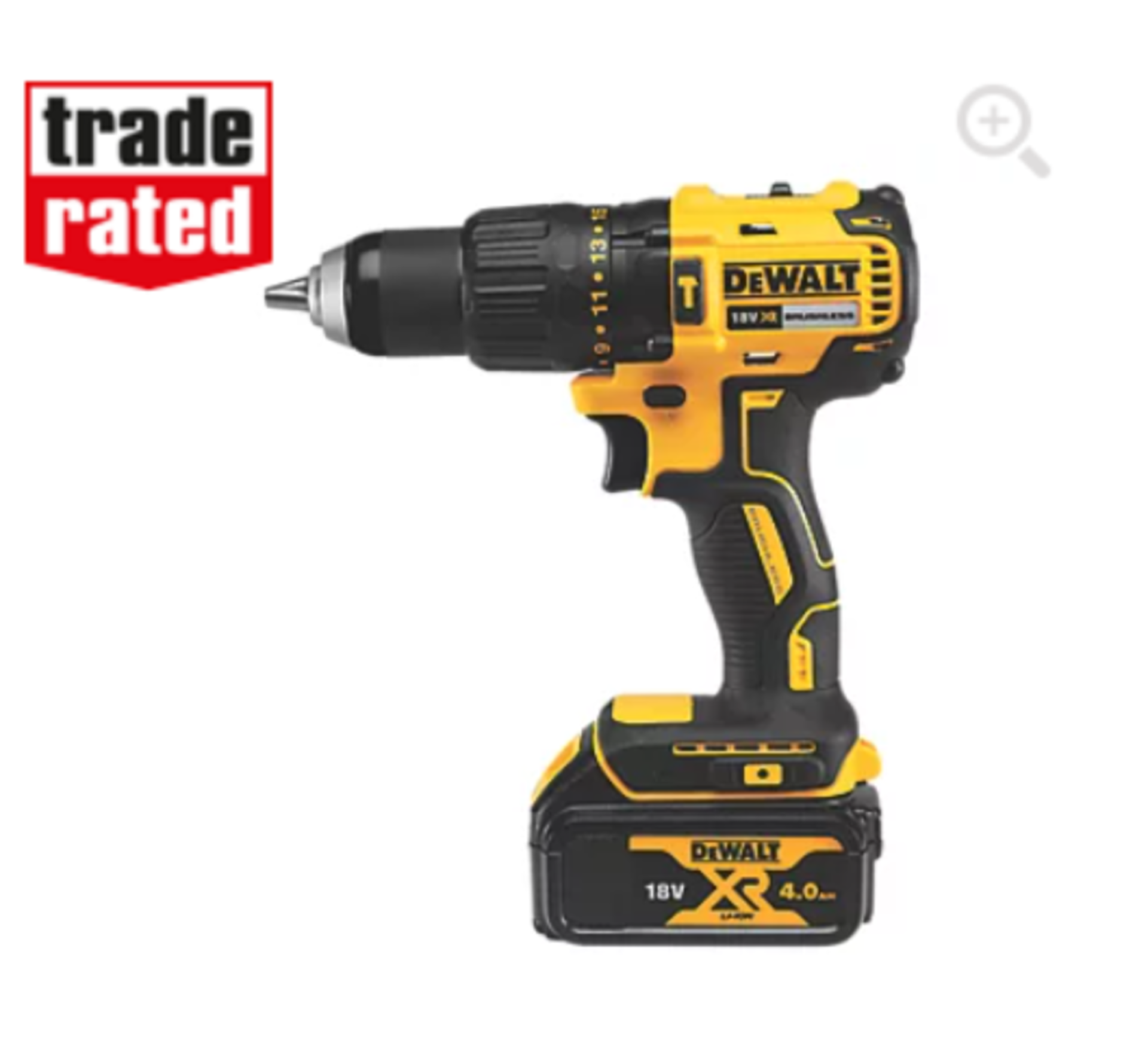 DEWALT DCD778M2T-SFGB 18V 2 X 4.0AH LI-ION XR BRUSHLESS CORDLESS COMBI DRILL WITH BATTERY, CHARGER - Image 2 of 2