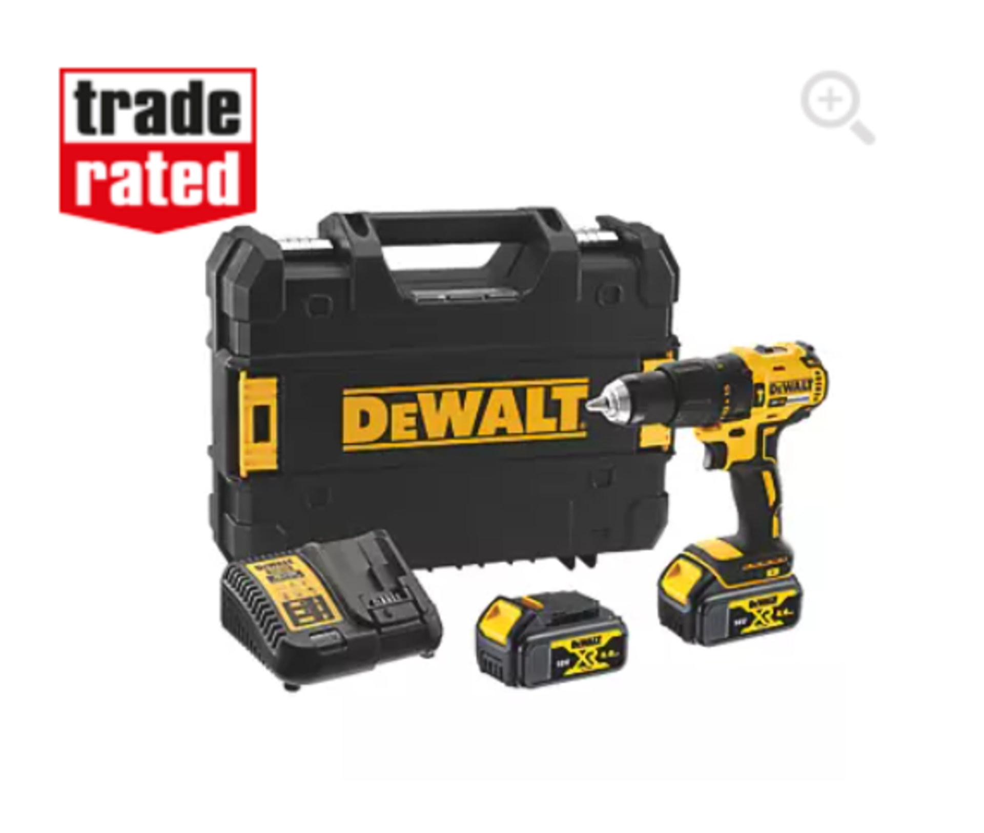 DEWALT DCD778M2T-SFGB 18V 2 X 4.0AH LI-ION XR BRUSHLESS CORDLESS COMBI DRILL WITH BATTERY, CHARGER