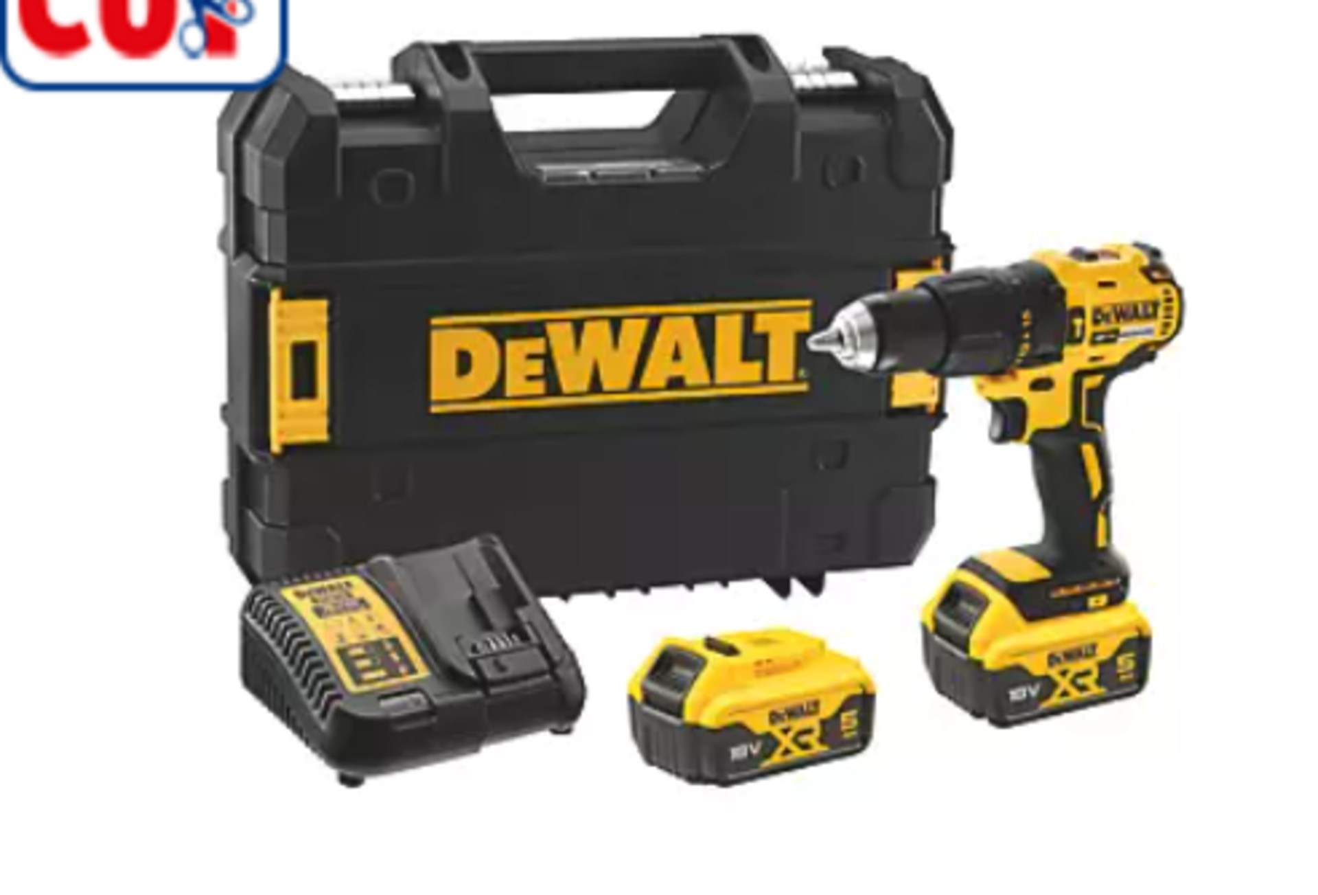 DEWALT DCD778P2T-SFGB 18V 2 X 5.0AH LI-ION XR BRUSHLESS CORDLESS COMBI DRILL WITH 2 BATTERIES, - Image 2 of 2