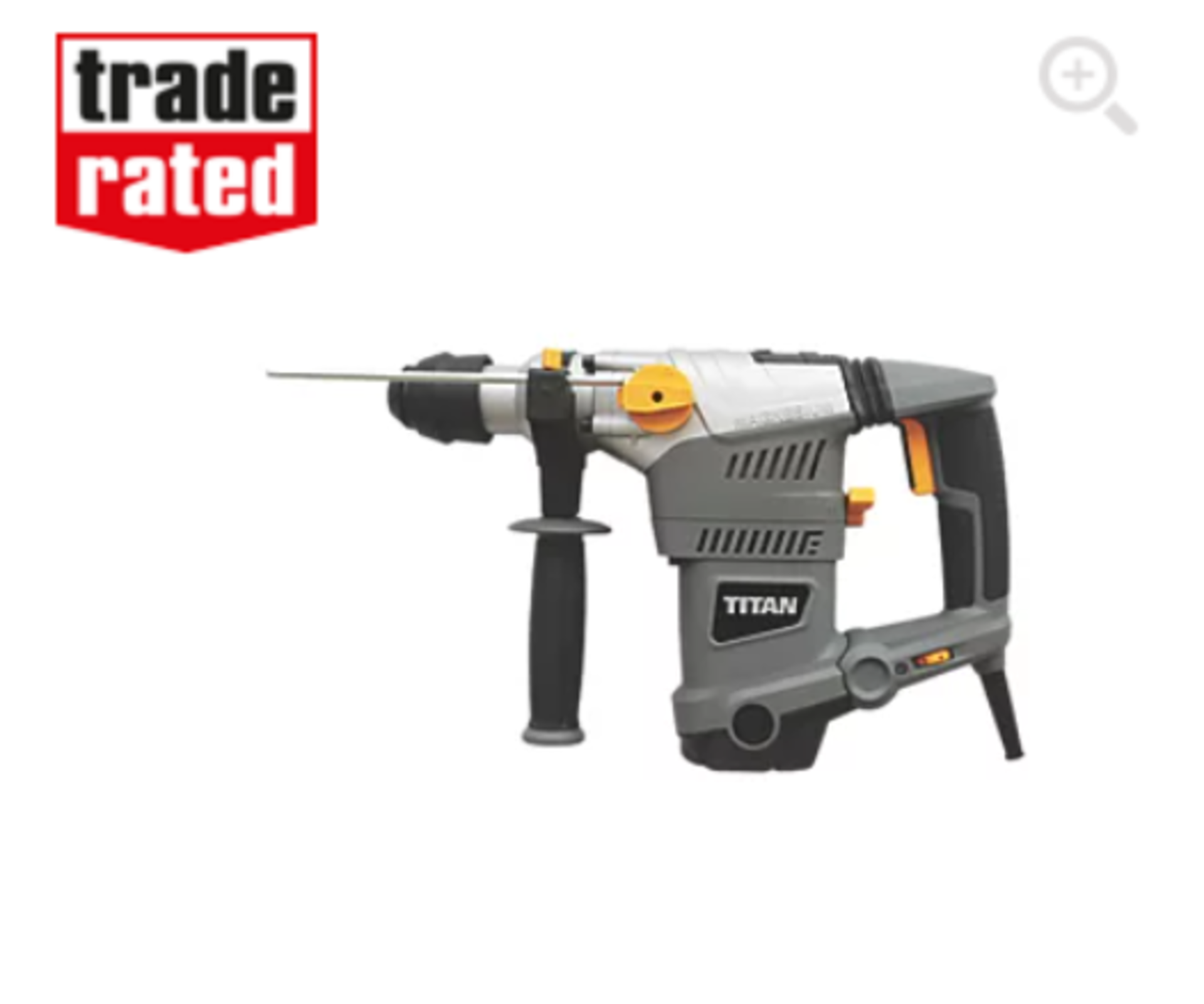 TITAN TTB653SDS 5.9KG ELECTRIC SDS PLUS DRILL 230-240V WITH CARRY CASE - PCK4