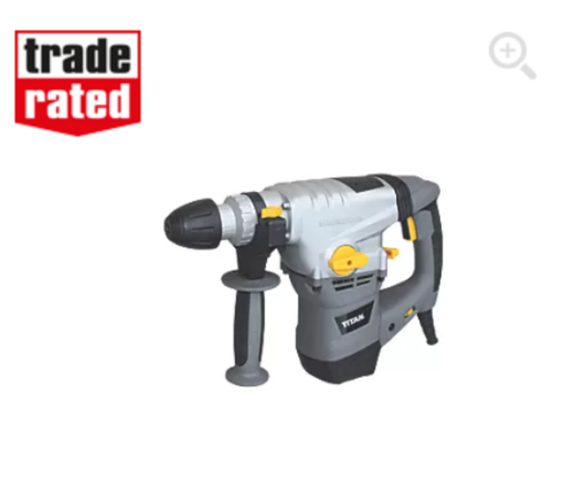 TITAN TTB653SDS 5.9KG ELECTRIC SDS PLUS DRILL 230-240V WITH CARRY CASE - PCK4