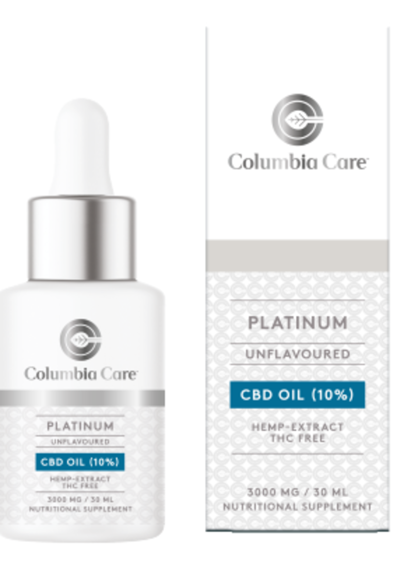 10 x Brand New Columbia Care Platinum Unflavoured Flavored Tincture 30ml 3000mg. Columbia Care, a