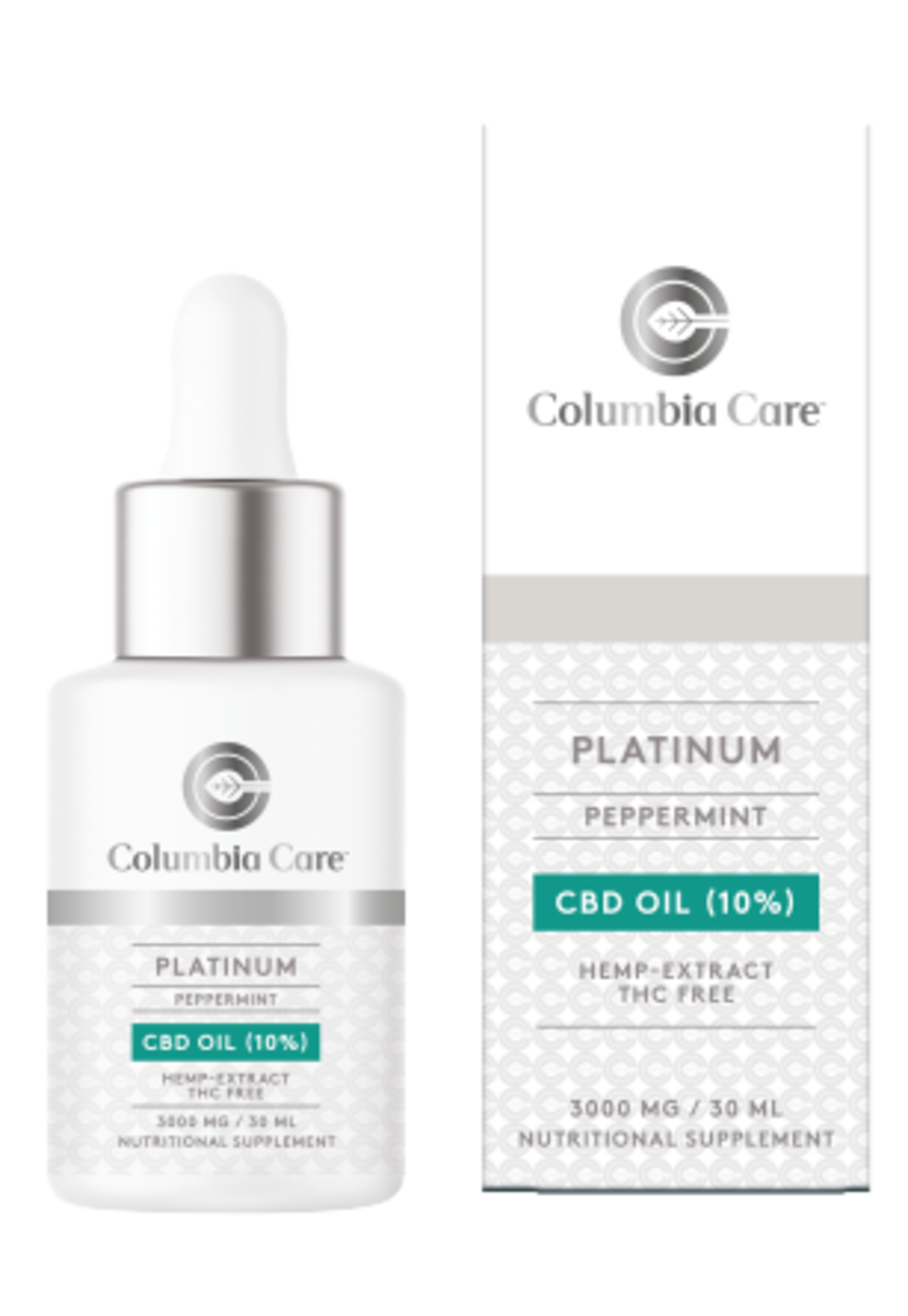 10 x Brand New Columbia Care Platinum Peppermint Flavored Tincture 30ml 3000mg. Columbia Care, a