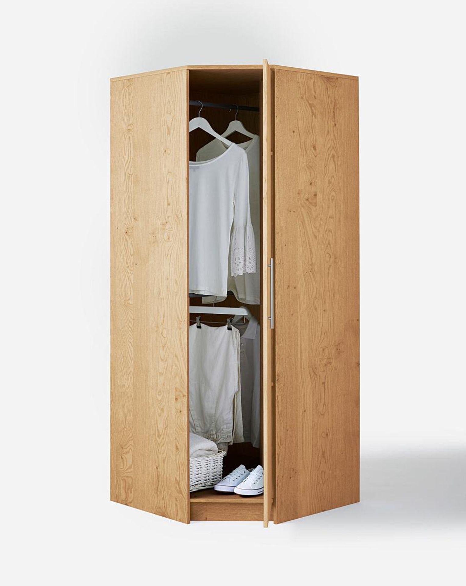 Dakota Corner Wardrobe. RRP £299.00. - SR6. Dakota Corner Wardrobe comes complete with multiple - Image 2 of 2