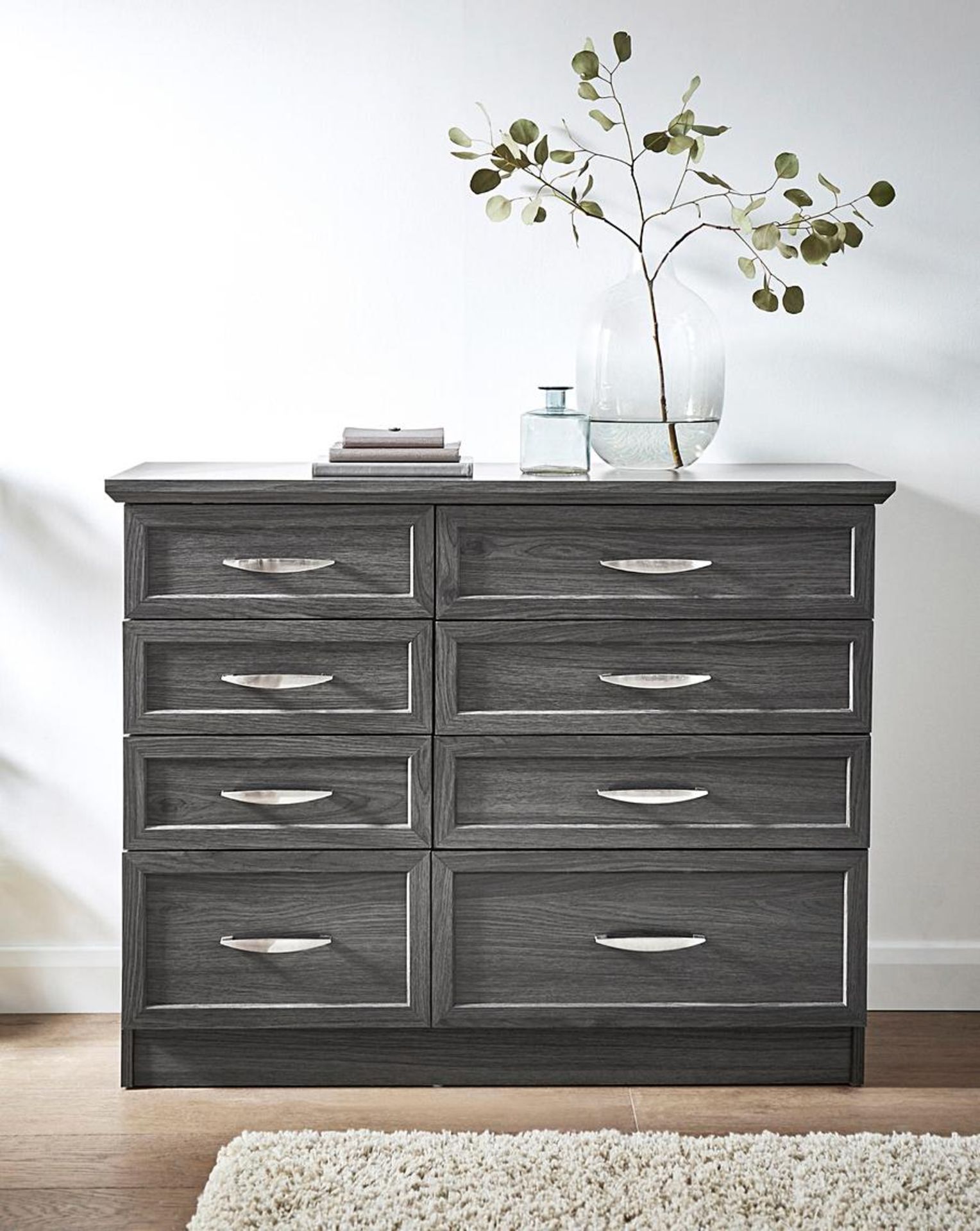 Kingston 4+4 Drawer Wide Chest. RRP £299.00. - SR6. The Kingston Bedroom range is an essential