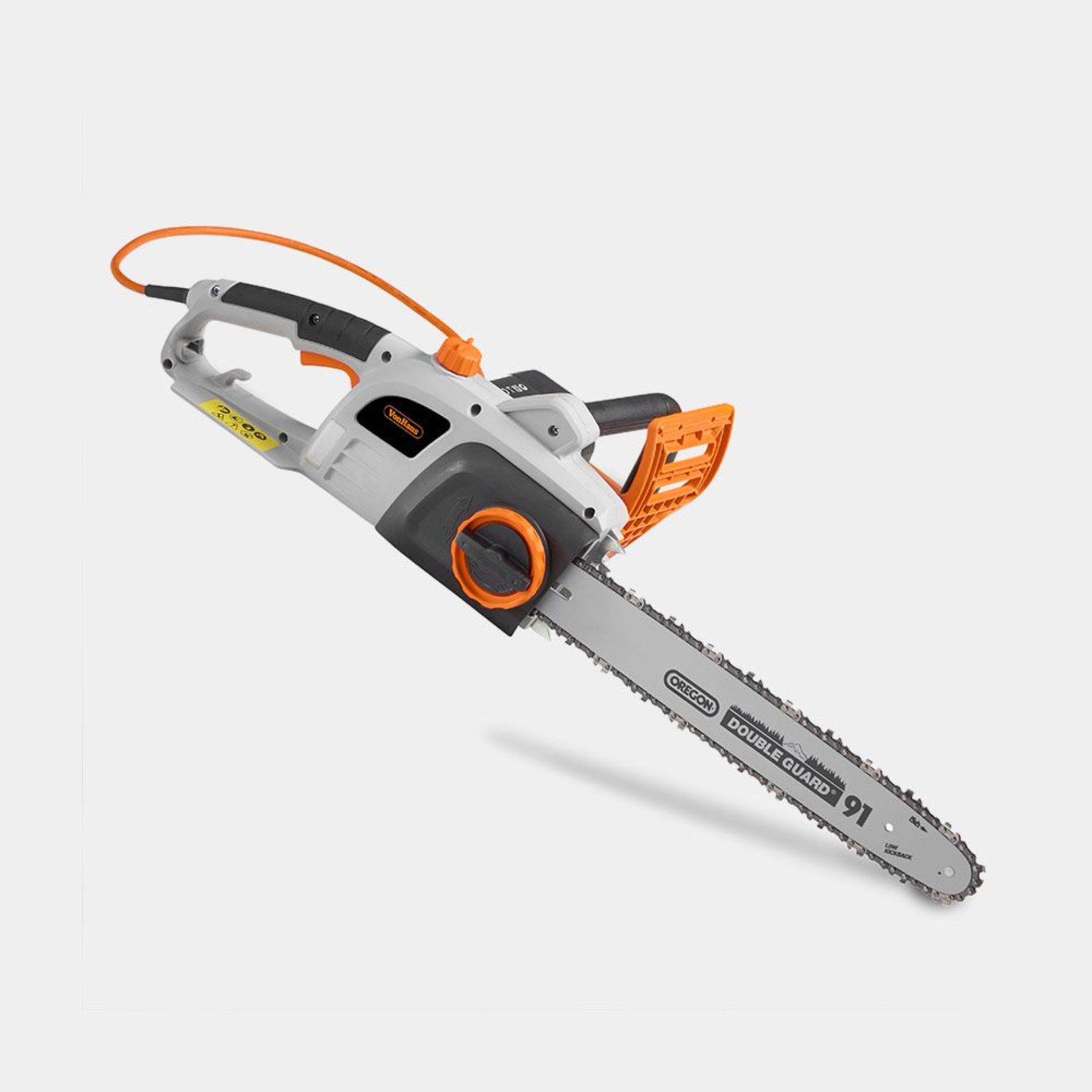 2200W Chainsaw. - BI. With sharp cutters, the 16” Oregon chain makes light work of large tree