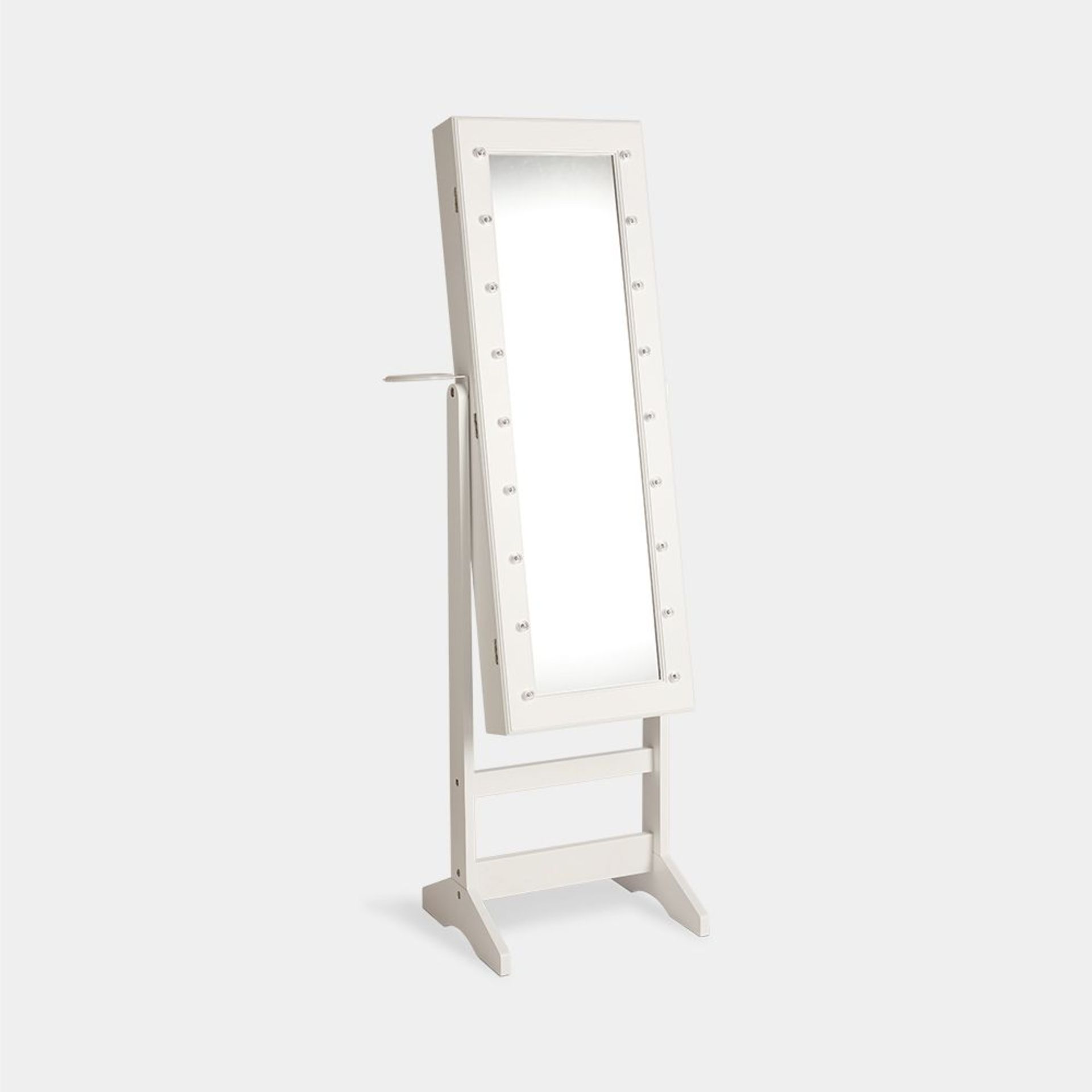 White LED Armoire Storage Mirror. - BI. There's much more to the BTFY Makeup and Jewellery Cabinet