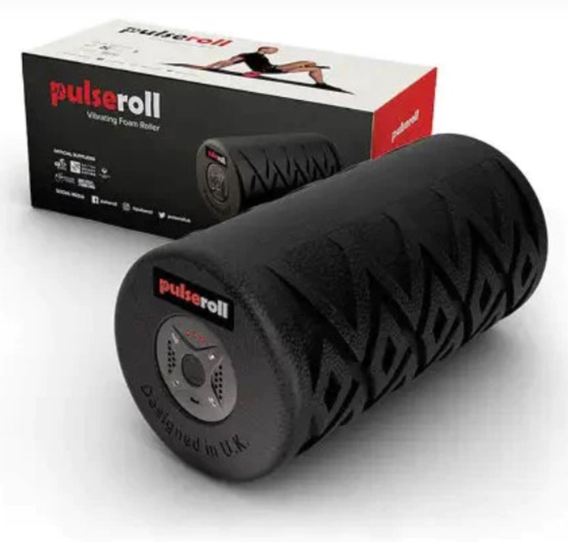 PULSEROLL VIBRATING FOAM ROLLER. The first of its kind in the UK, and one of the best foam rollers