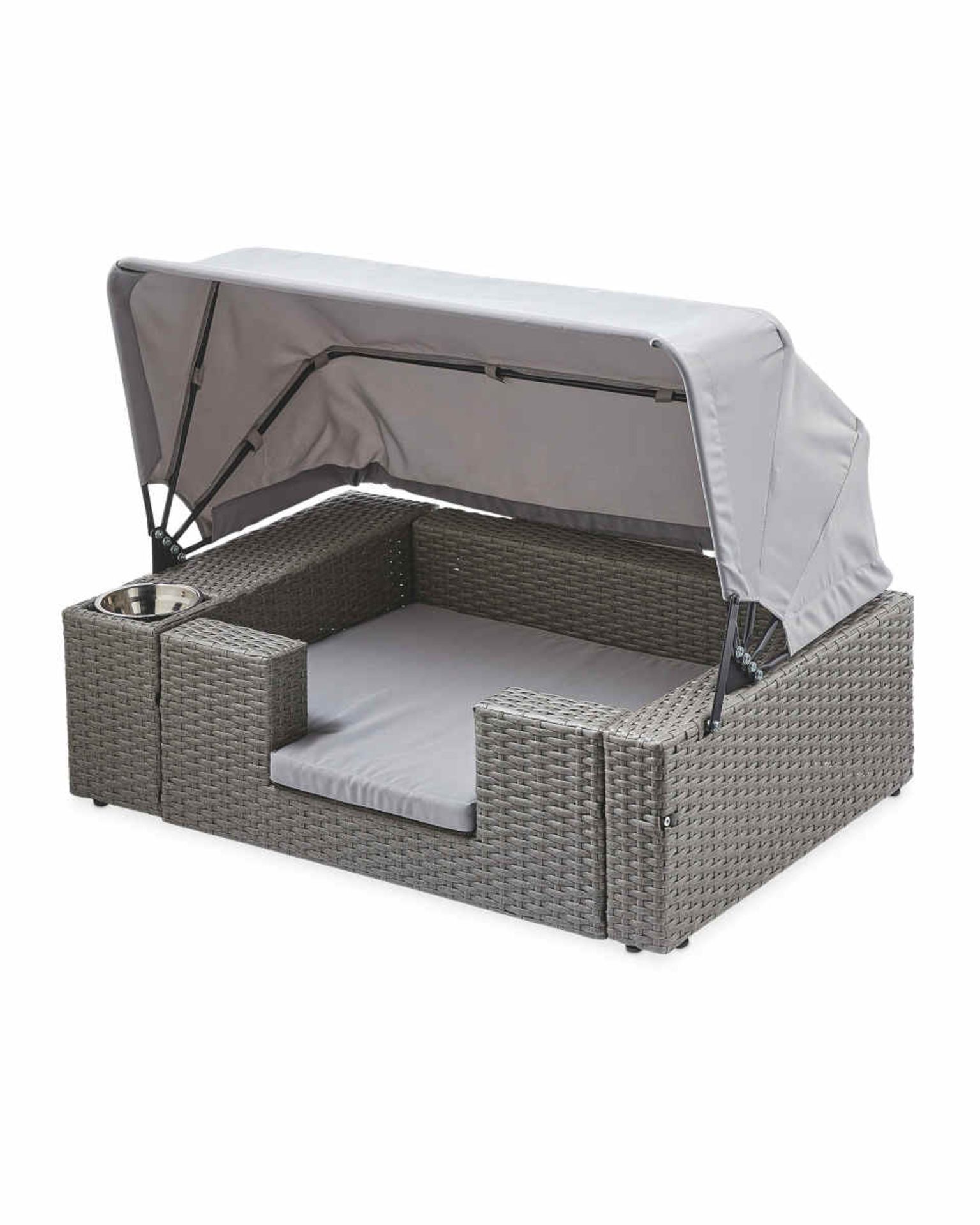 Pet Collection Dog Rattan Lounger. - ROW15.3. Treat your dog to this luxury Pet Collection Dog