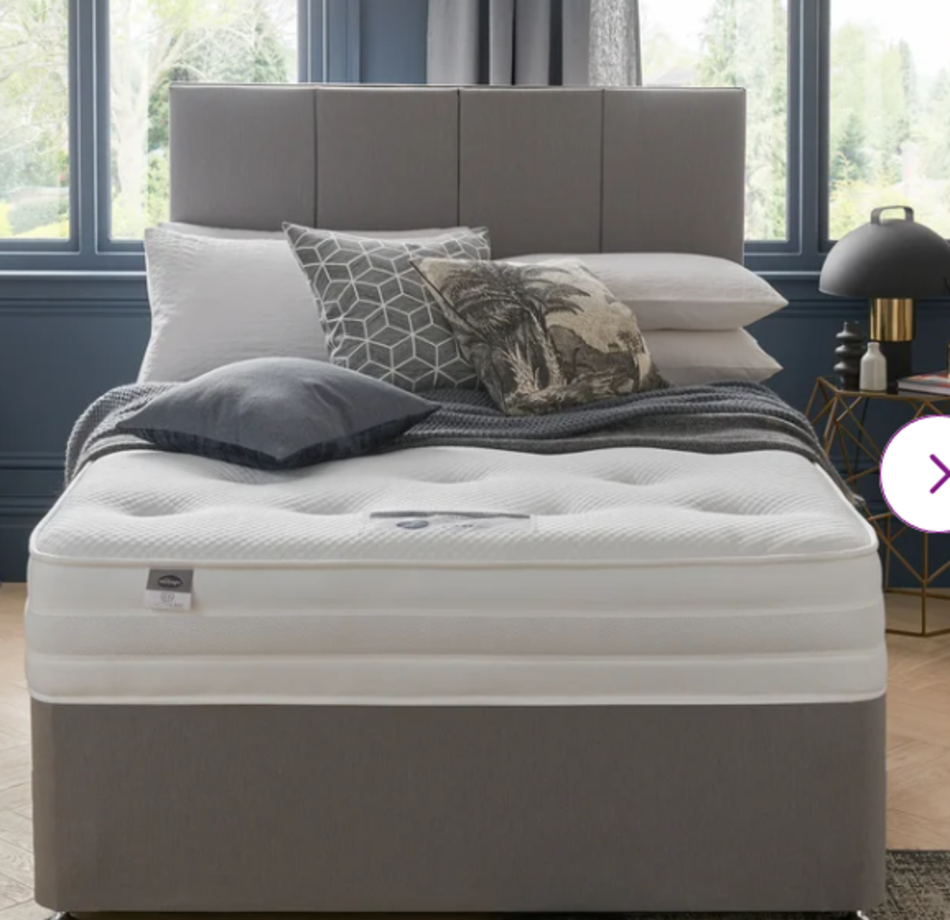 Silent Night Mirapocket Ortho 1400 Divan Bed. RRP £639.99. Super King. - SR4. - Image 2 of 2