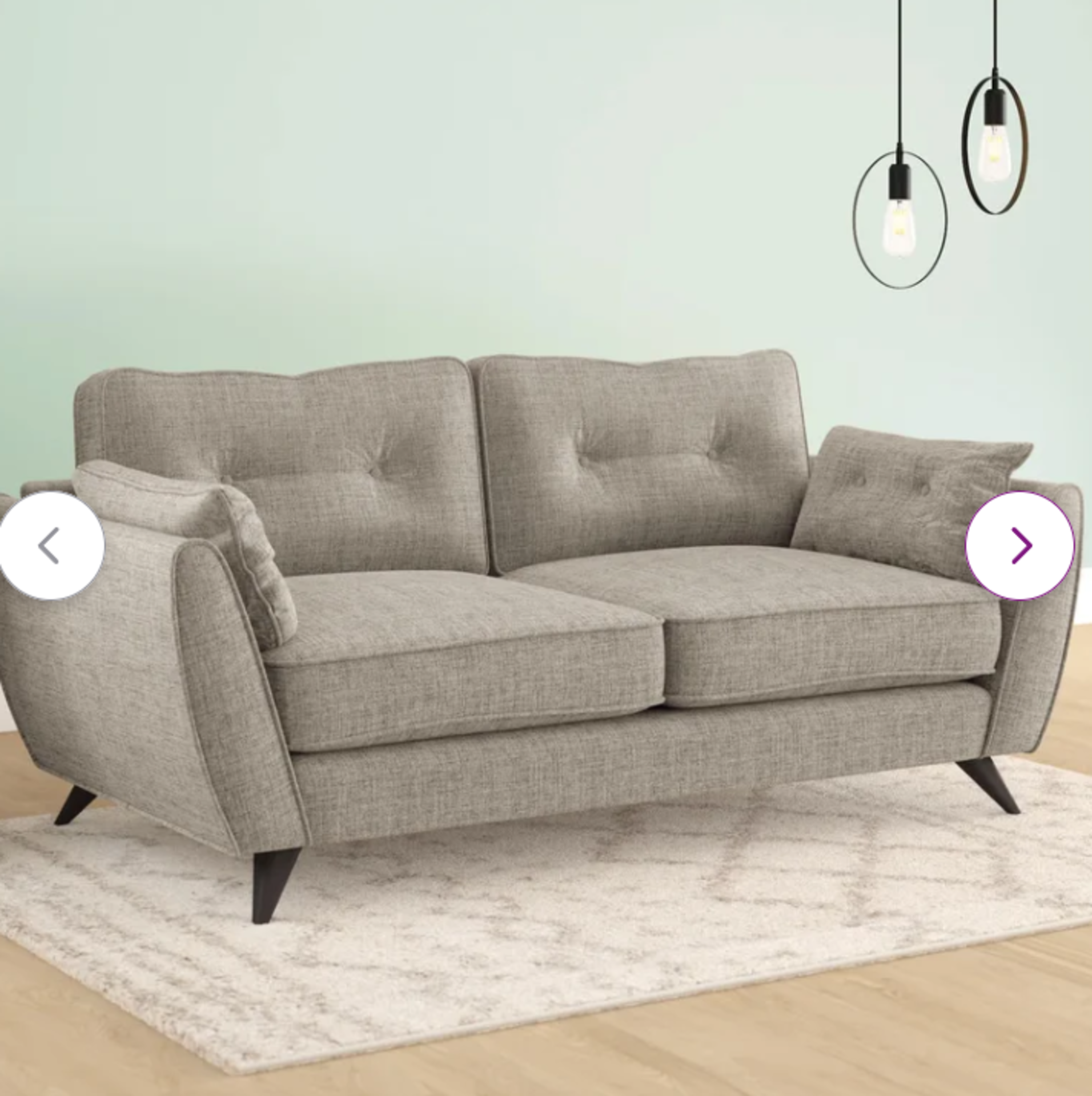 Etheredge 3 Seater Upholstered Sofa. RRP £969.99. - SR4. The focus of your seating arrangement,