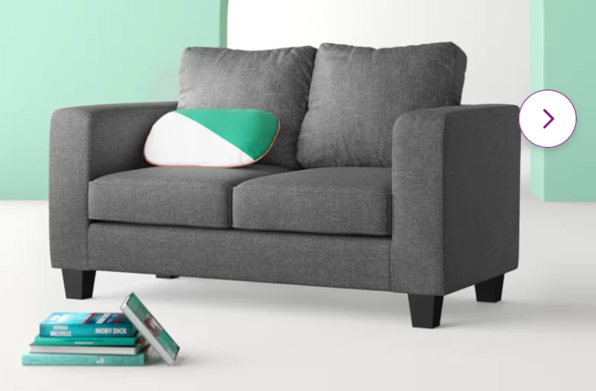 Arkadi 2 Seater Sofa. RRP £399.00. - SR4. This simple and contemporary two-seater sofa is a