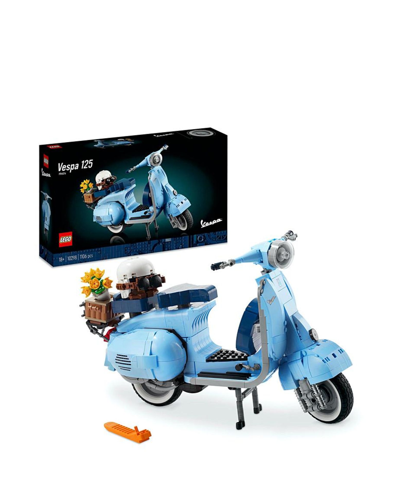 LEGO Vespa 125 Scooter Model Building Set for Adults 10298. RRP £99.99. - SR4. LEGO Vespa 125